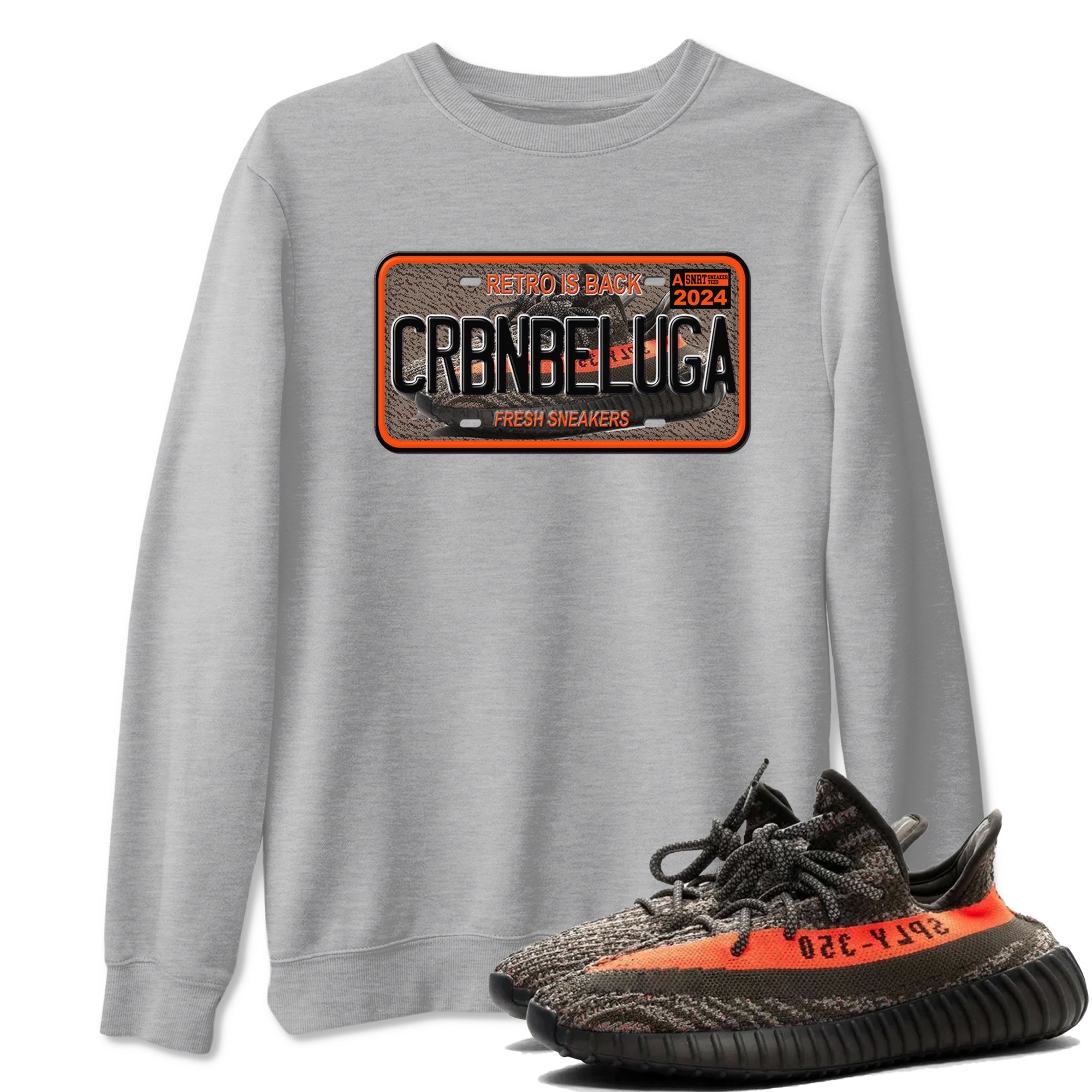 Sneaker Plate Sneaker Tees - Yeezy 350 Carbon Beluga