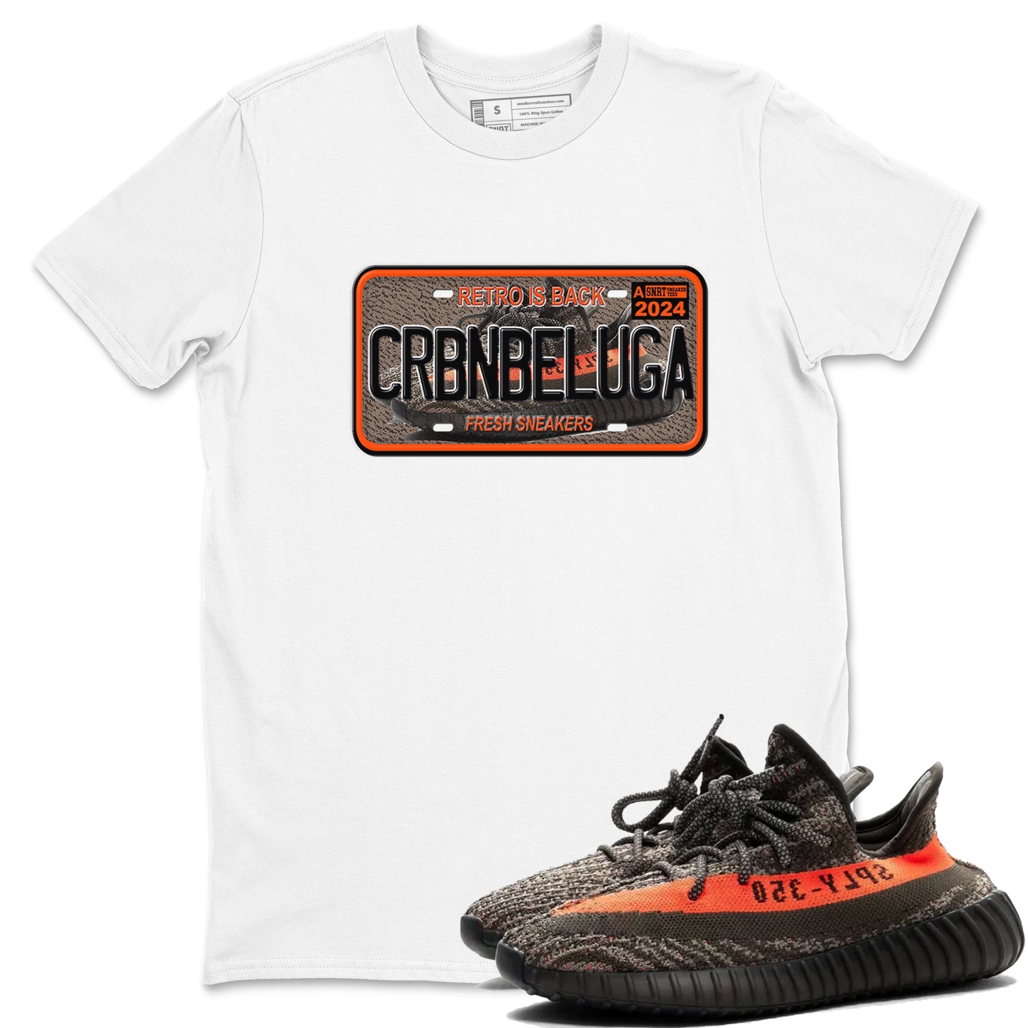Sneaker Plate Sneaker Tees - Yeezy 350 Carbon Beluga