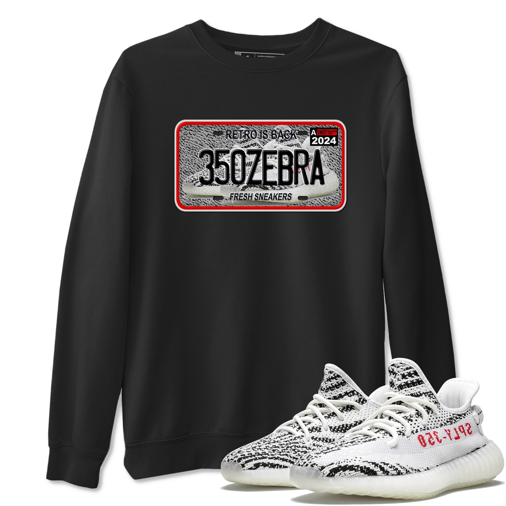 Sneaker Plate Sneaker Tees - Yeezy 350 Zebra