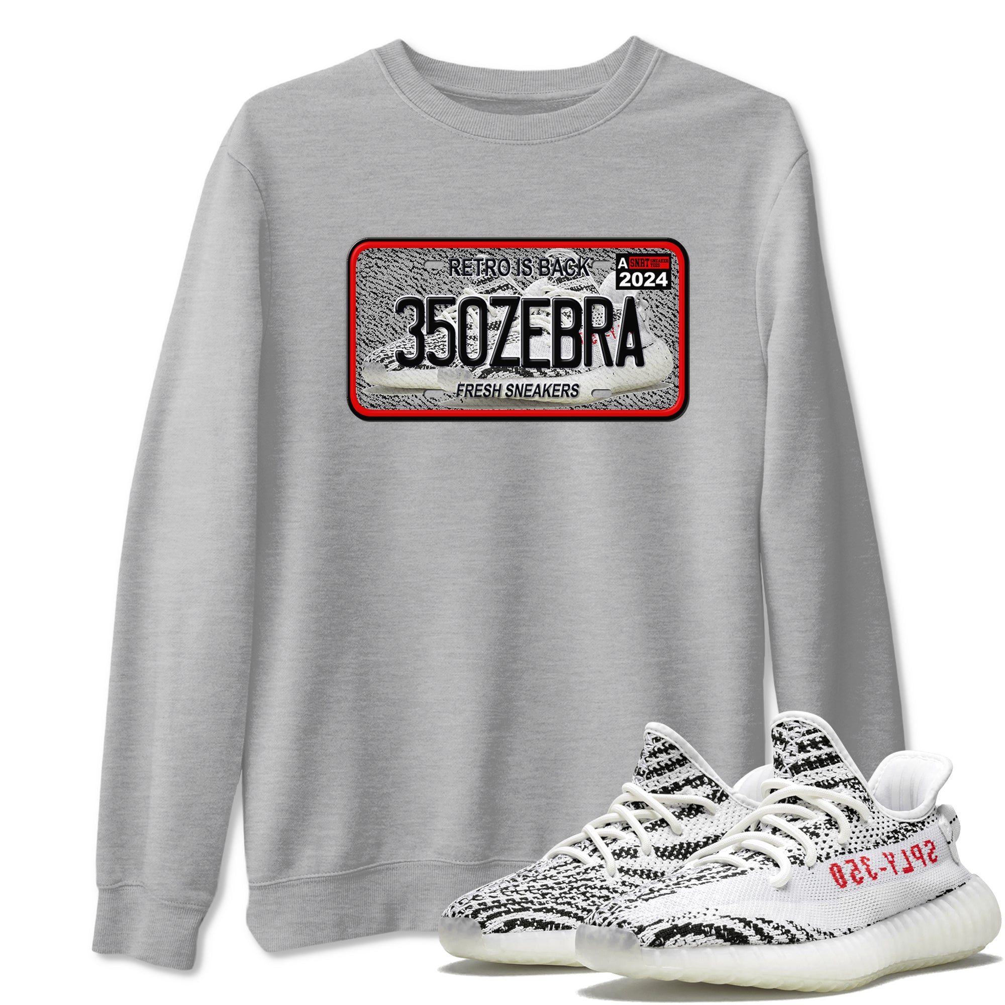Sneaker Plate Sneaker Tees - Yeezy 350 Zebra