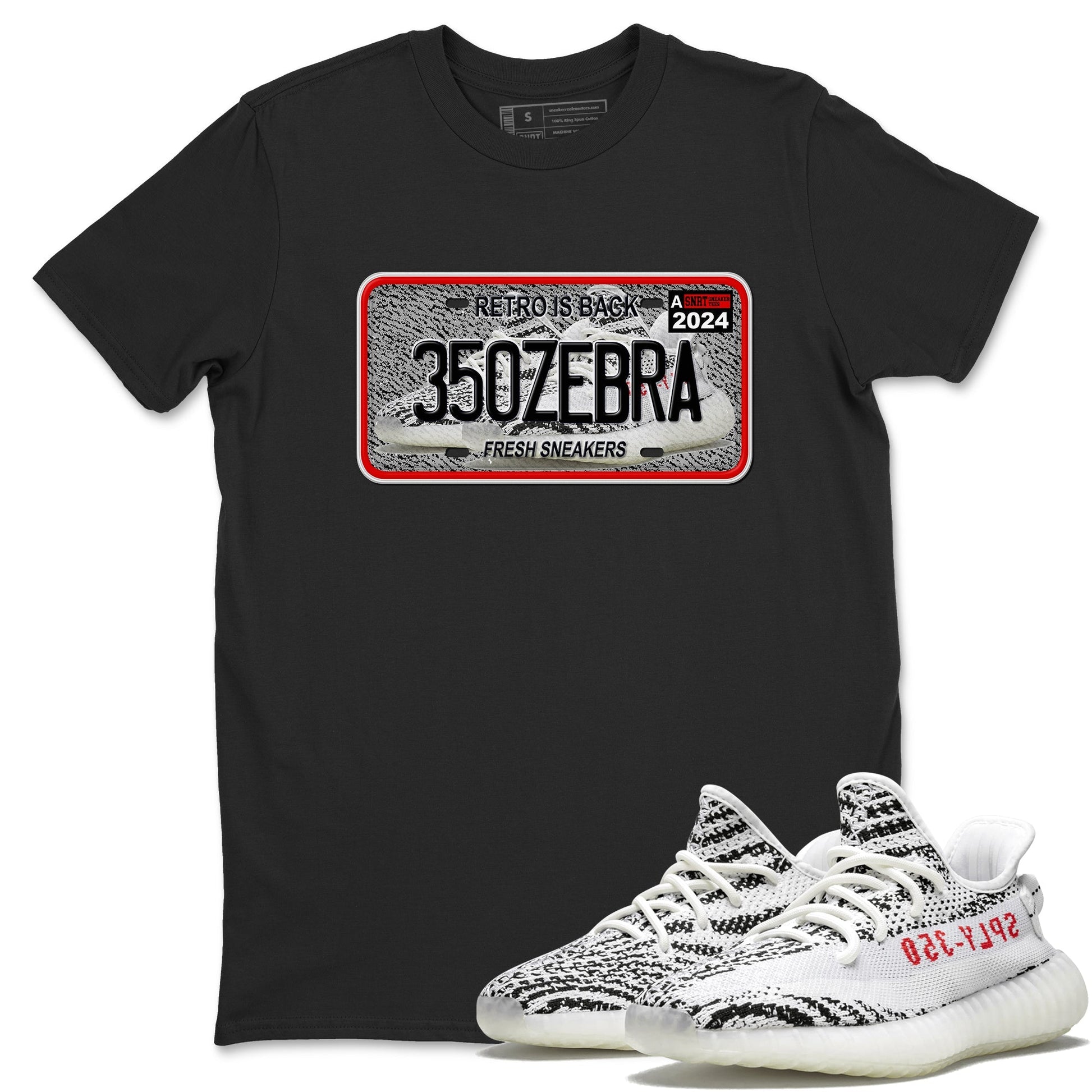 Sneaker Plate Sneaker Tees - Yeezy 350 Zebra