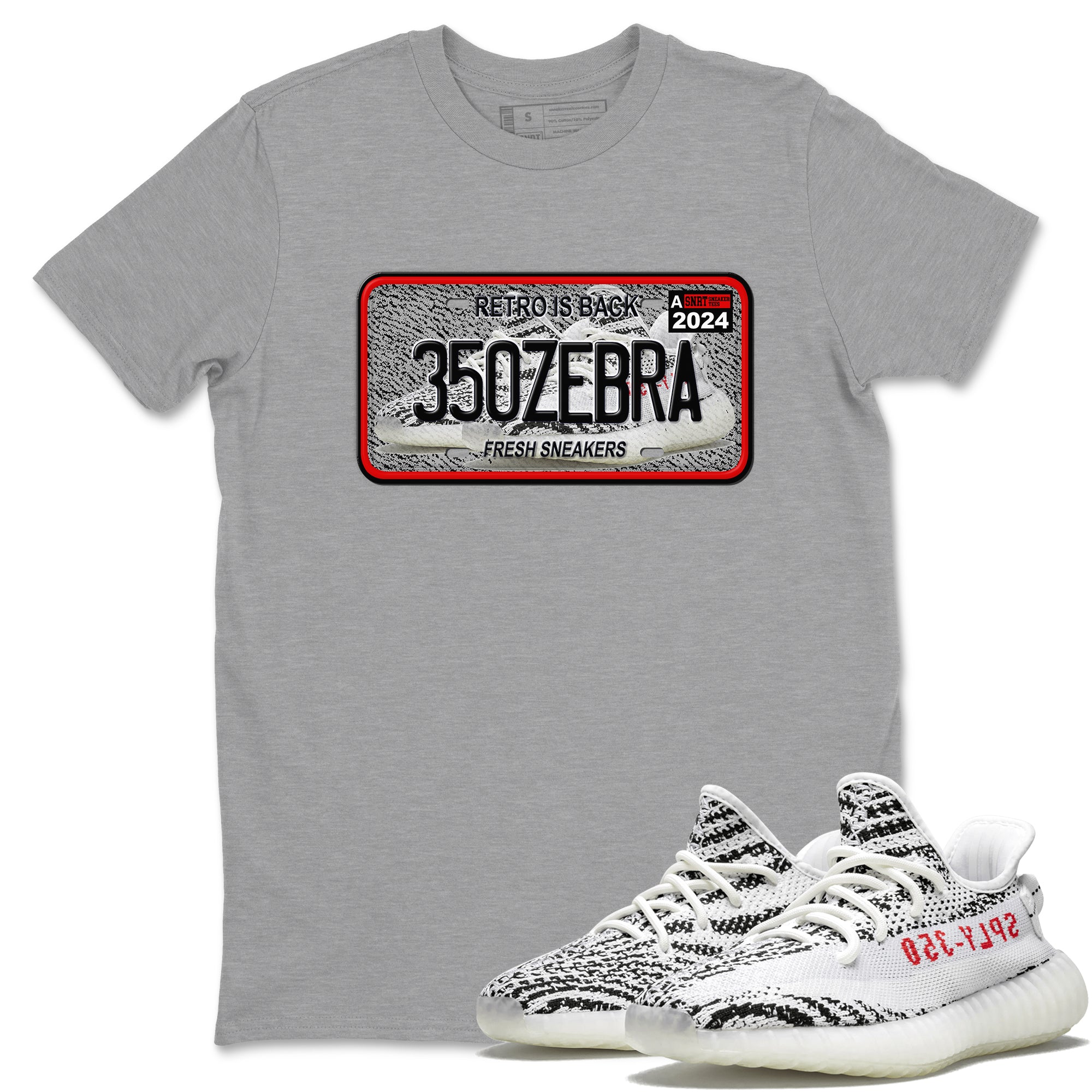 Sneaker Plate Sneaker Tees - Yeezy 350 Zebra