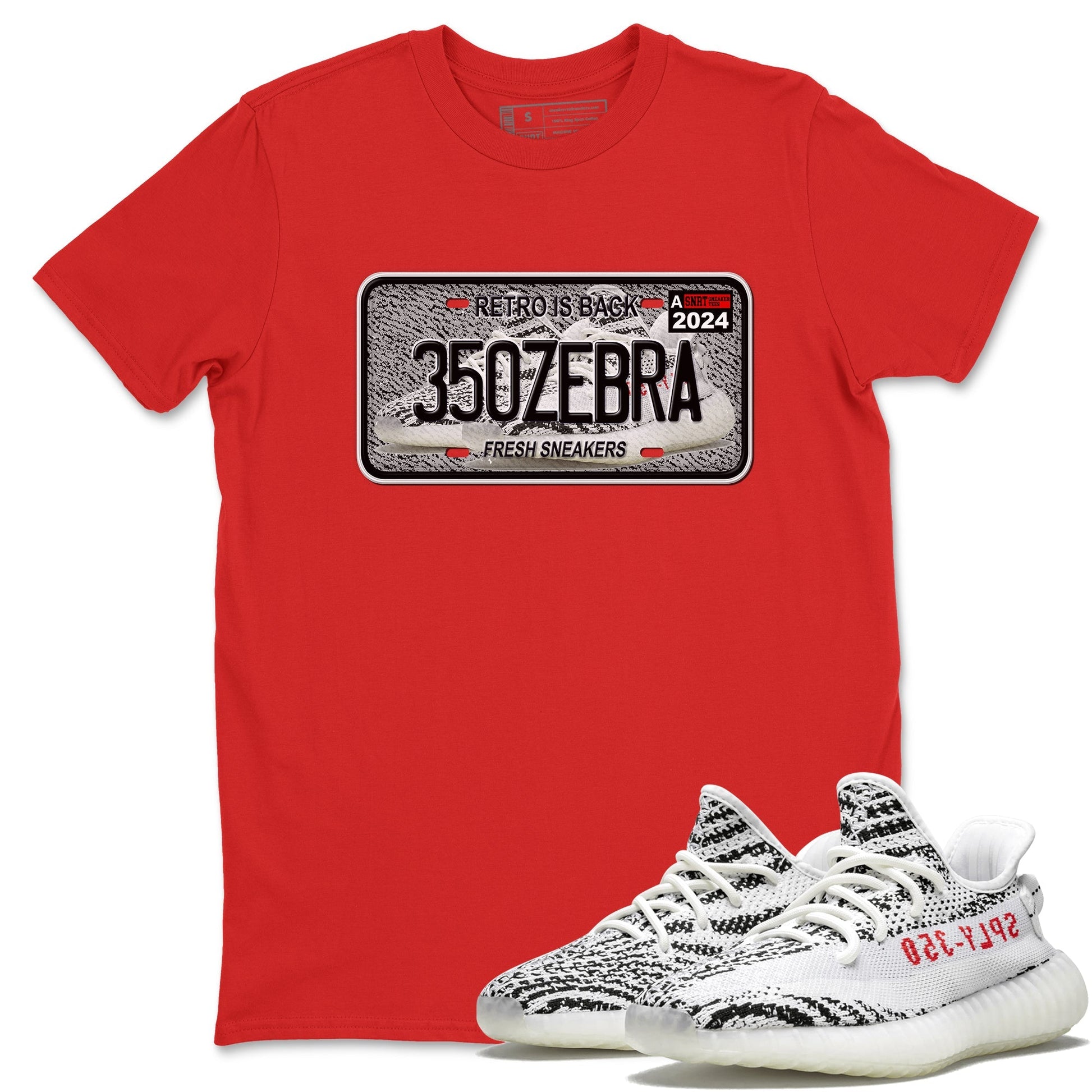Sneaker Plate Sneaker Tees - Yeezy 350 Zebra