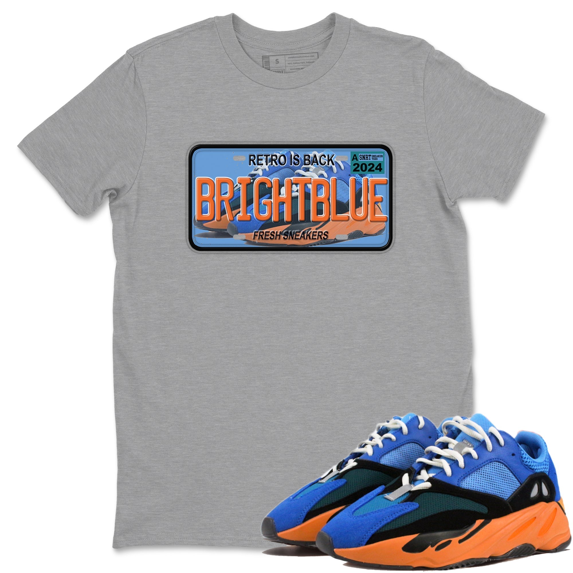 Sneaker Plate Sneaker Tees - Yeezy 700 Bright Blue