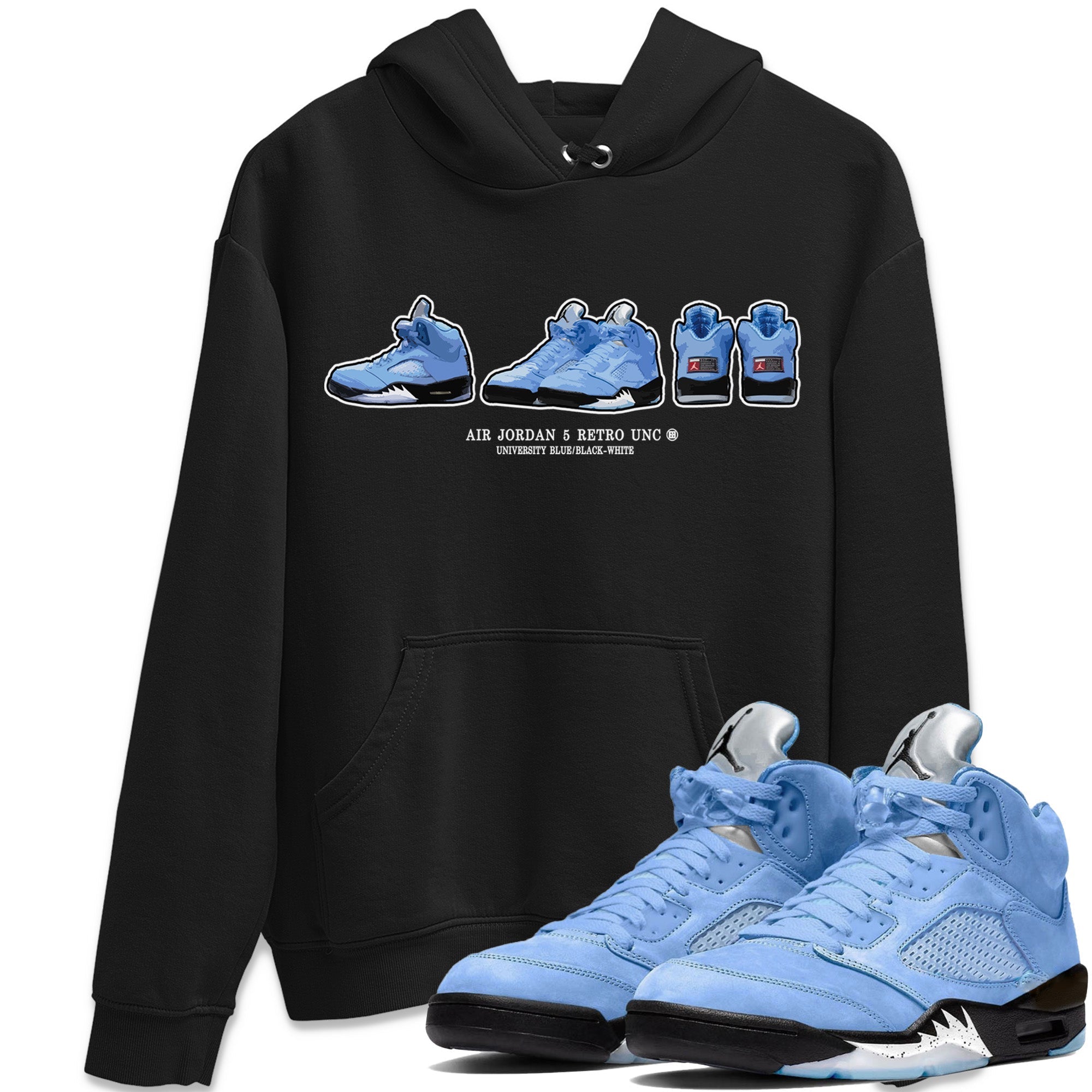 Sneaker Prelude Unisex Tops - Air Jordan 5 UNC