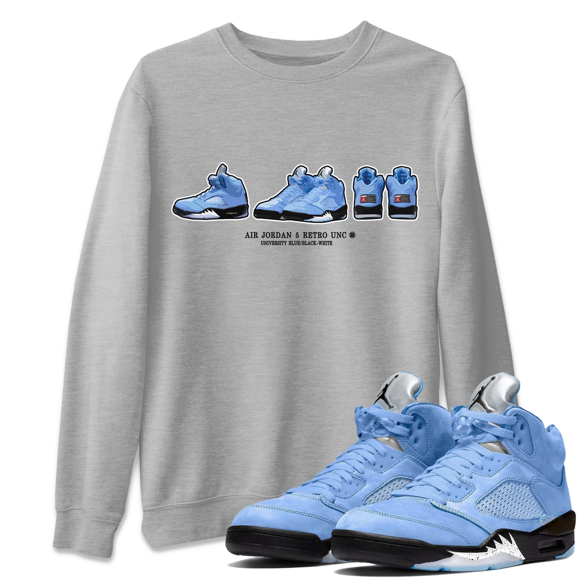 Sneaker Prelude Unisex Tops - Air Jordan 5 UNC