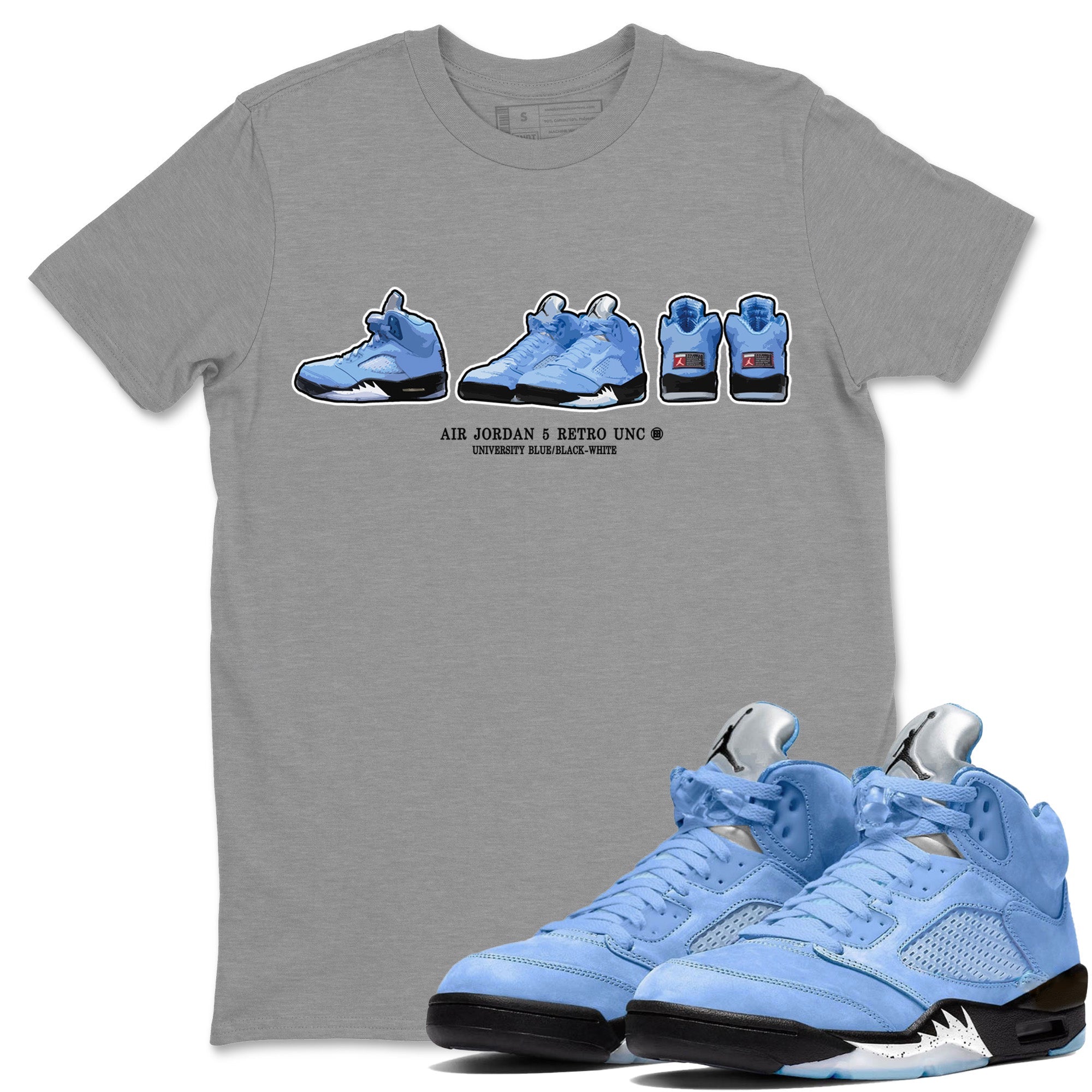 Sneaker Prelude Unisex Tops - Air Jordan 5 UNC