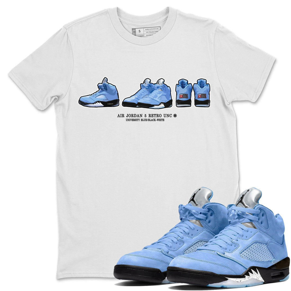 Sneaker Prelude Unisex Tops - Air Jordan 5 UNC
