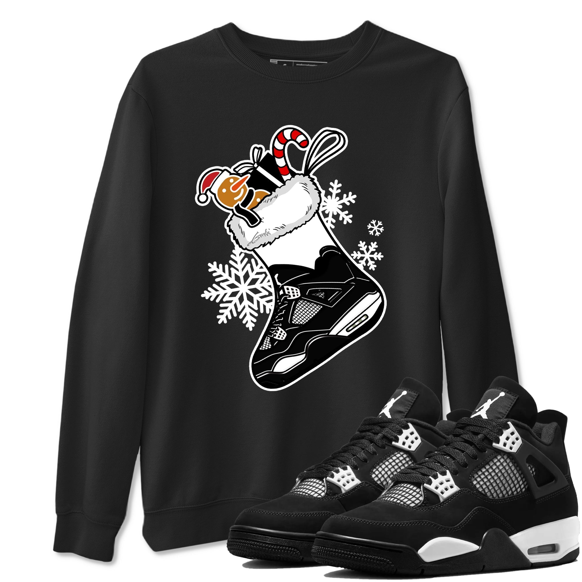 Sneaker Stocking Sneaker Tees - Air Jordan 4 White Thunder