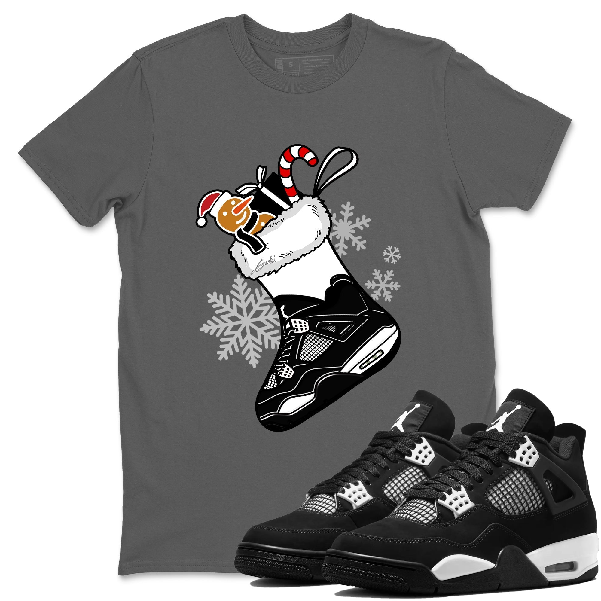 Sneaker Stocking Sneaker Tees - Air Jordan 4 White Thunder