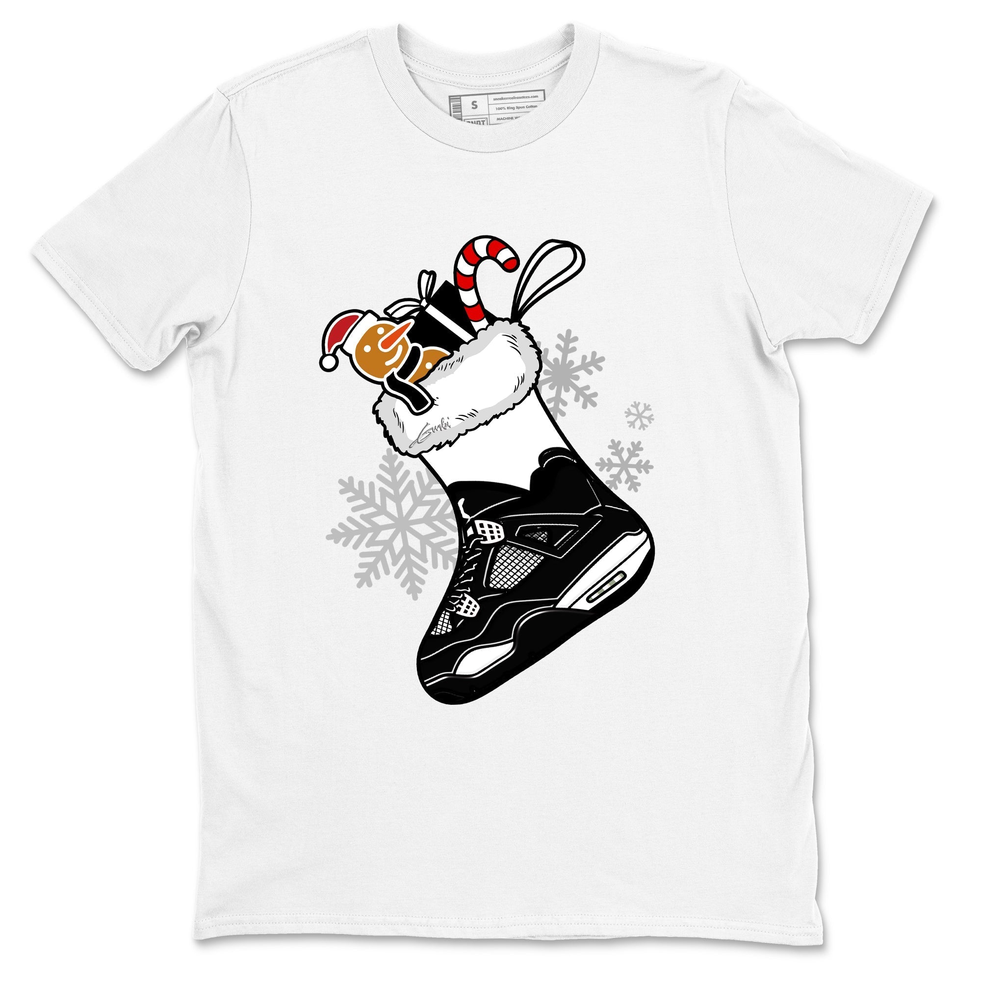 Sneaker Stocking Sneaker Tees - Air Jordan 4 White Thunder