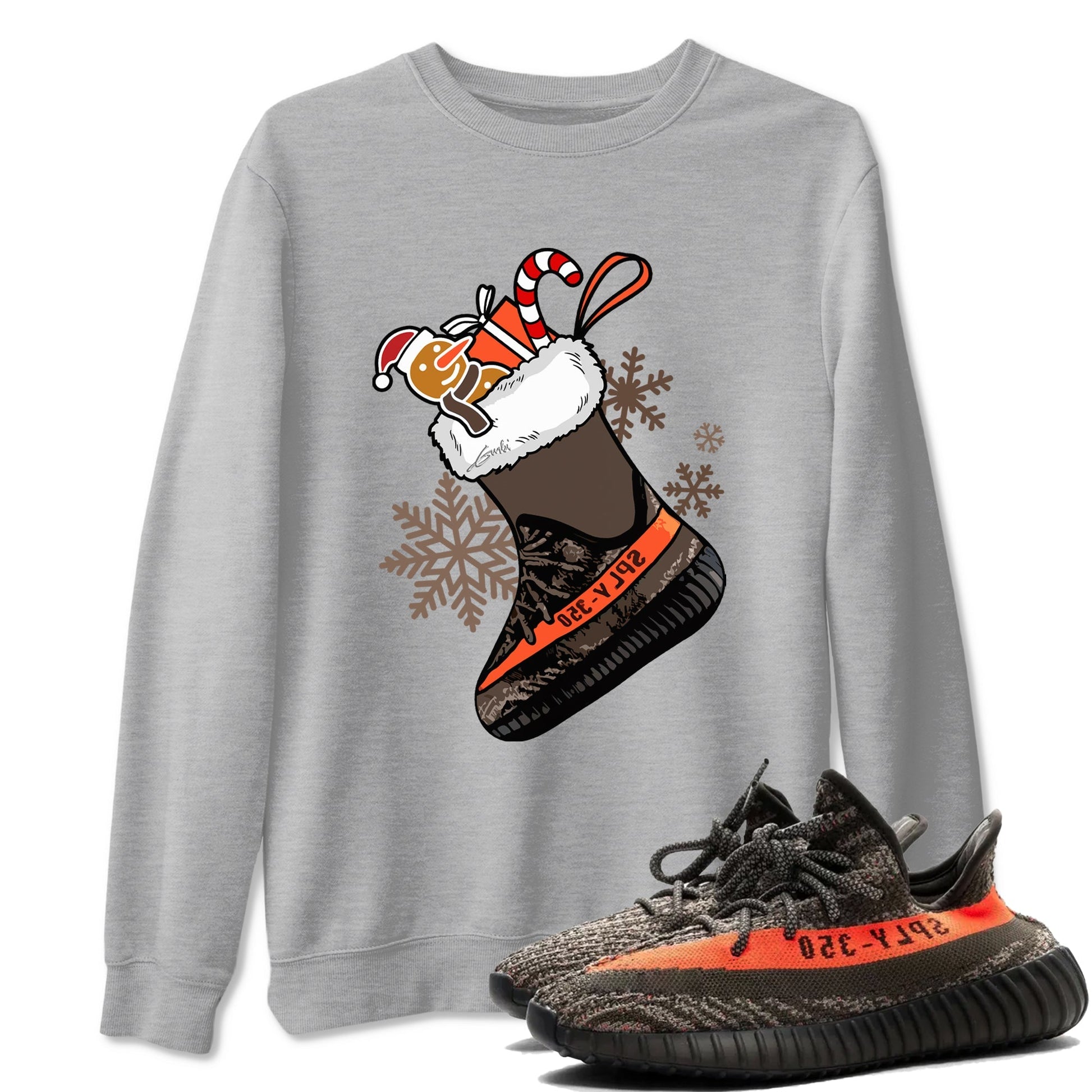 Sneaker Stocking Sneaker Tees - Yeezy 350 Carbon Beluga