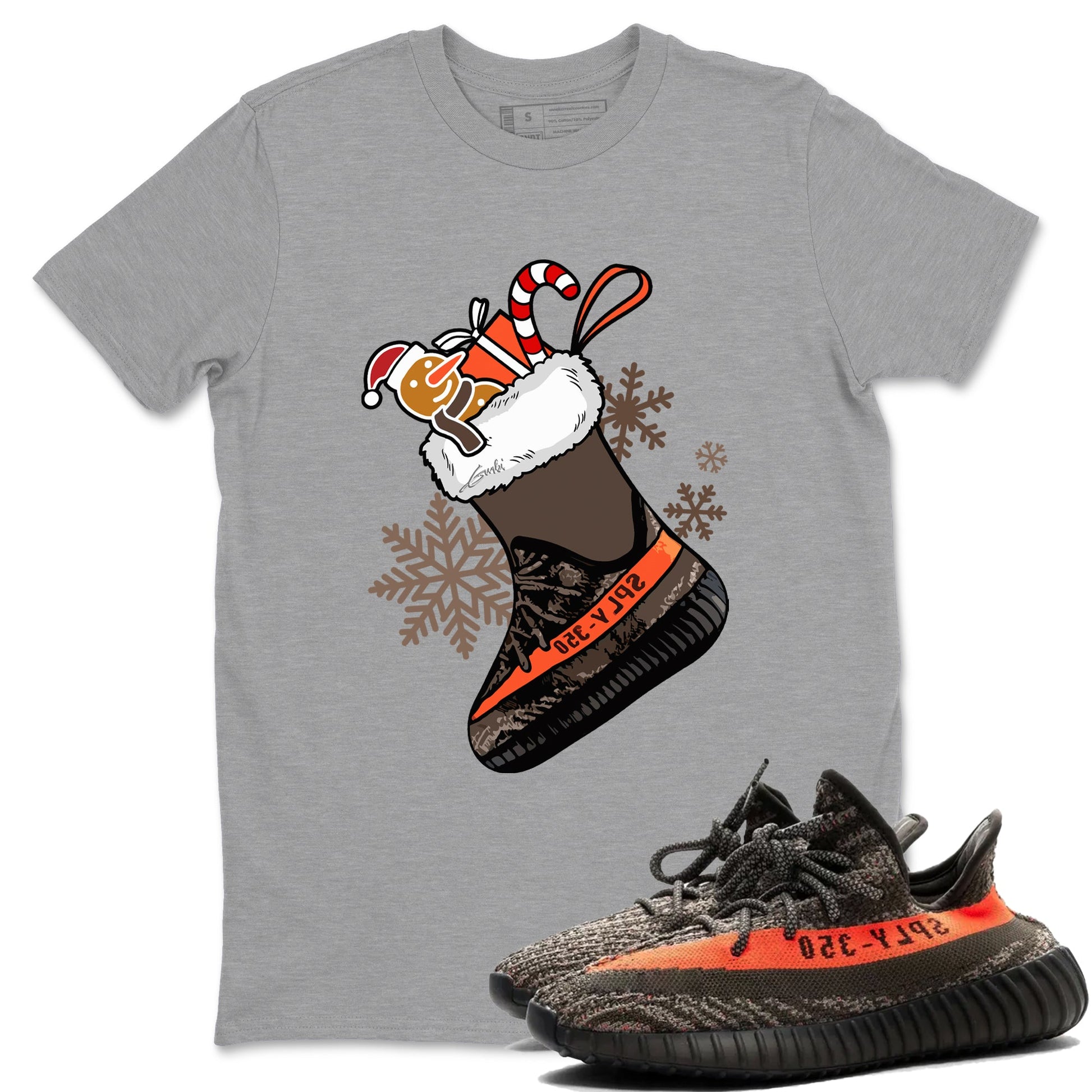 Sneaker Stocking Sneaker Tees - Yeezy 350 Carbon Beluga