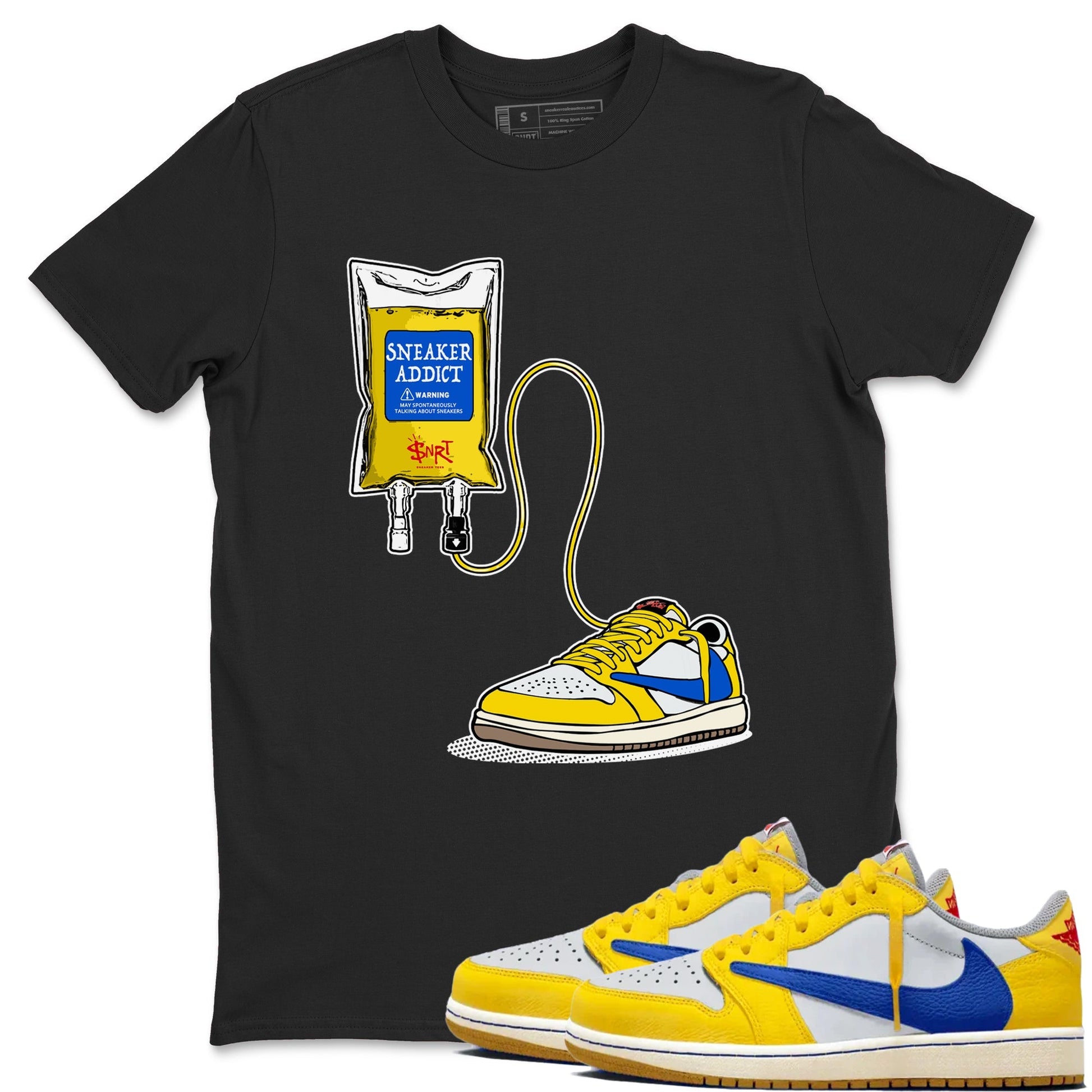 Sneaker Therapy Sneaker Tees - Air Jordan 1 Travis Scott Canary