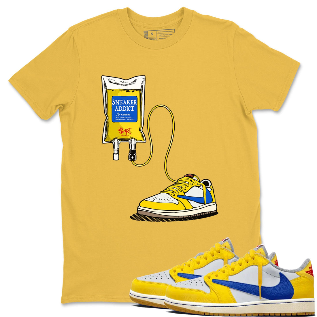 Sneaker Therapy Sneaker Tees - Air Jordan 1 Travis Scott Canary