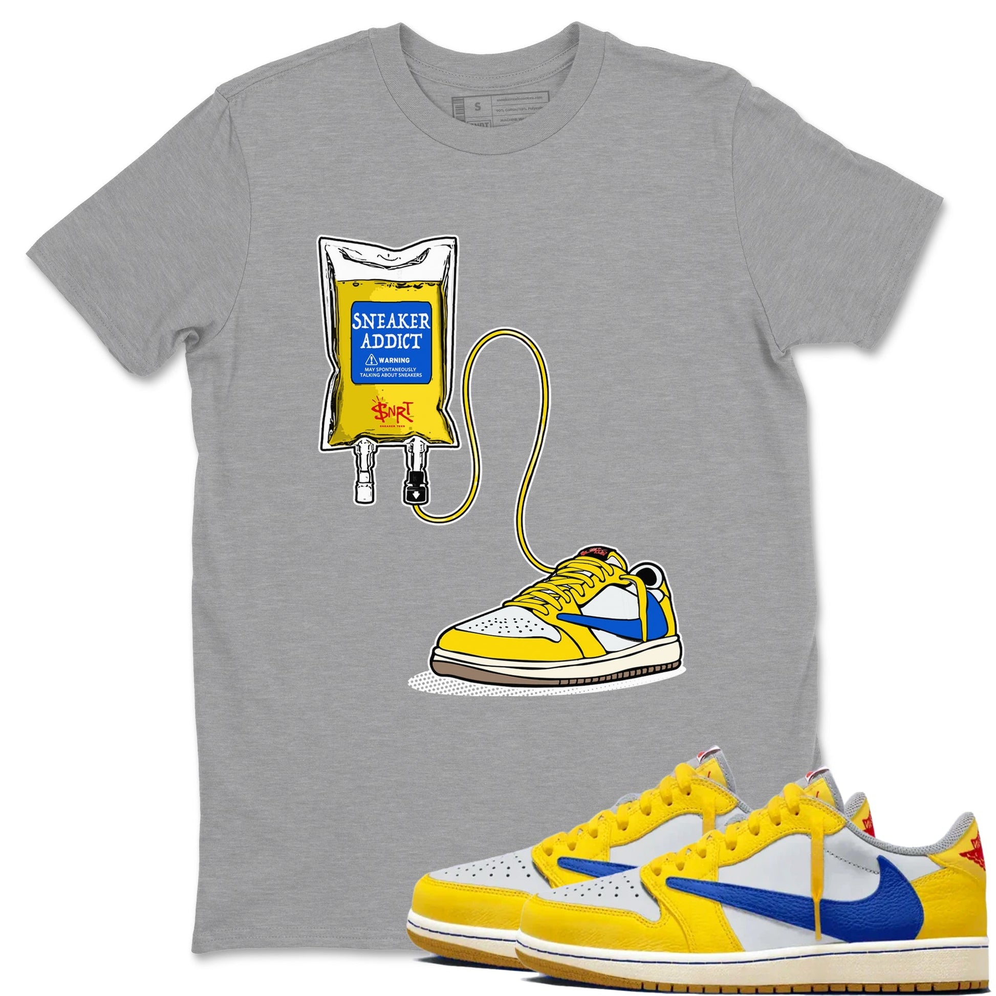 Sneaker Therapy Sneaker Tees - Air Jordan 1 Travis Scott Canary