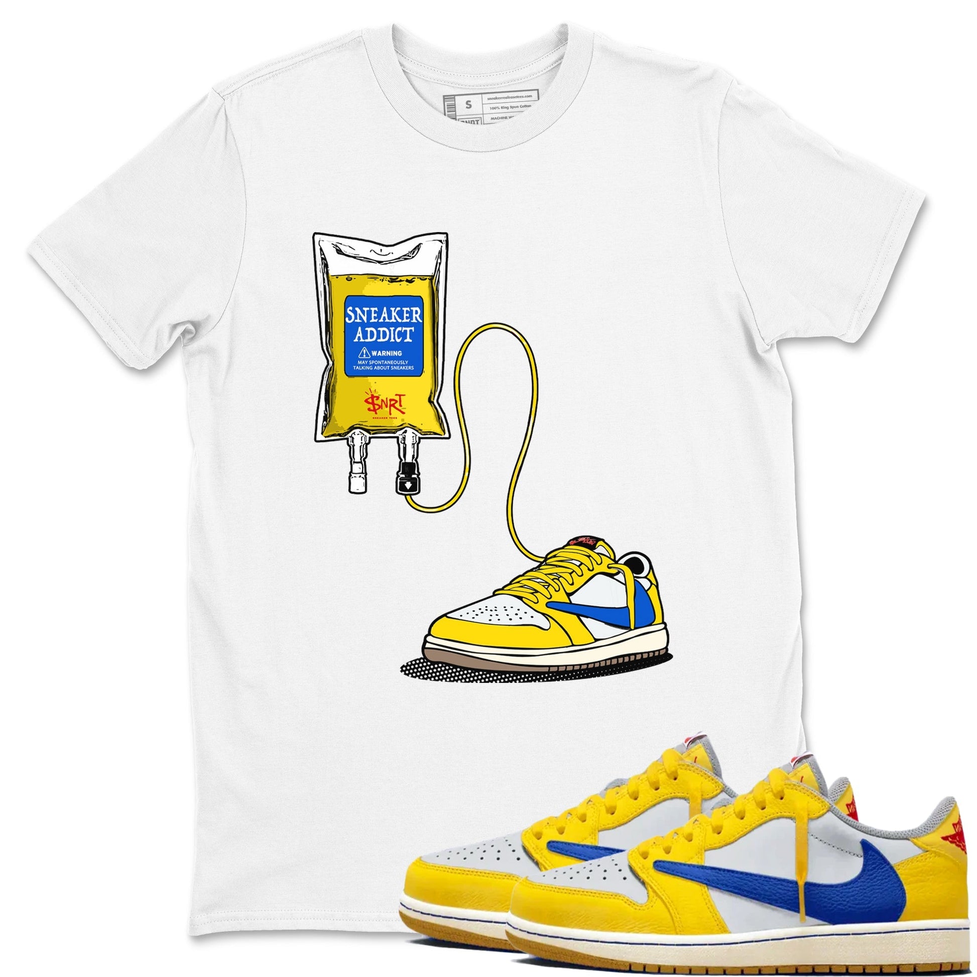 Sneaker Therapy Sneaker Tees - Air Jordan 1 Travis Scott Canary