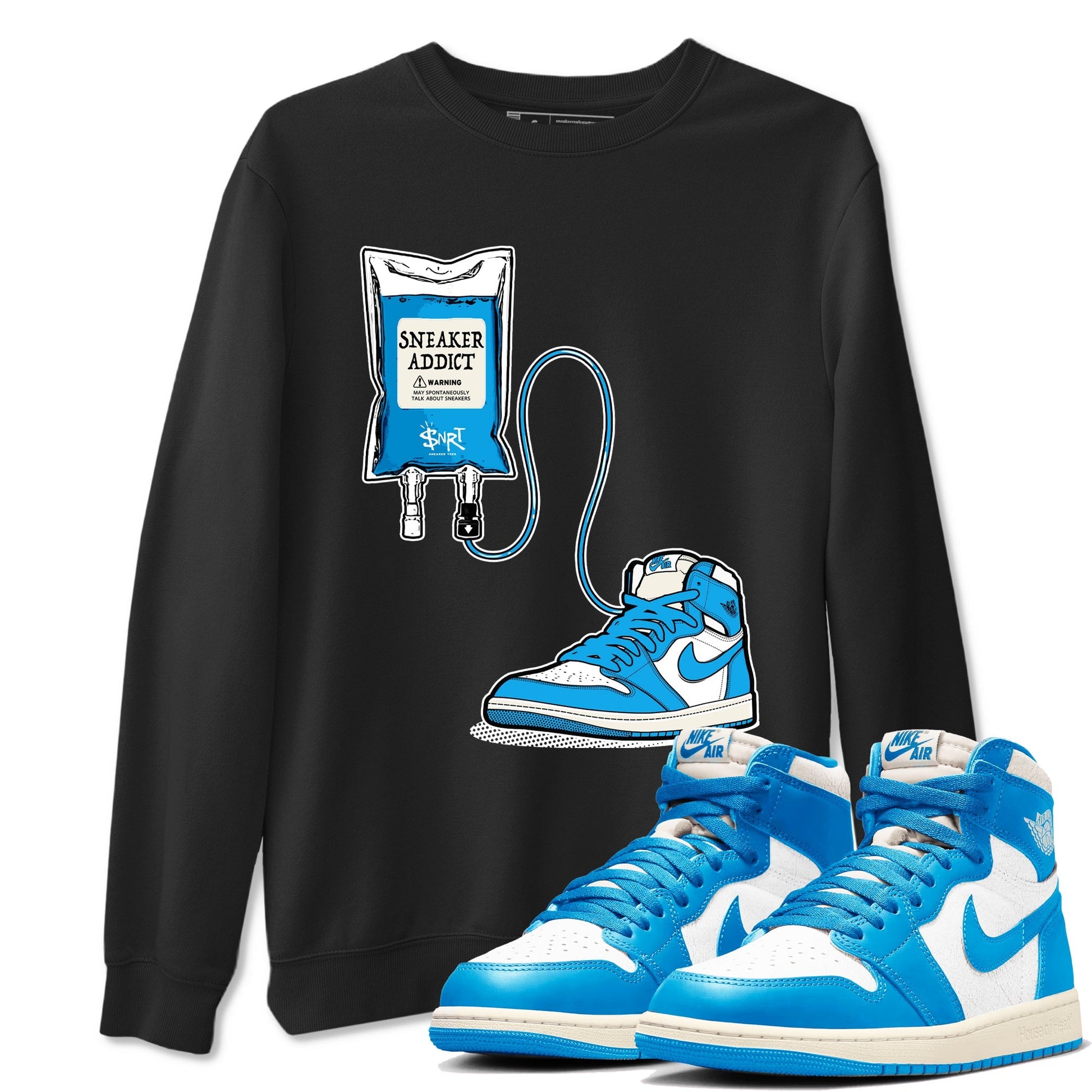 Sneaker Therapy Sneaker Tees - Air Jordan 1 UNC Reimagined