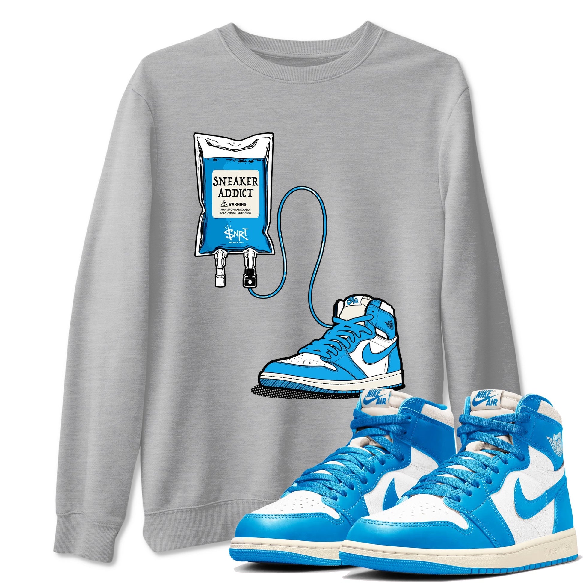 Sneaker Therapy Sneaker Tees - Air Jordan 1 UNC Reimagined