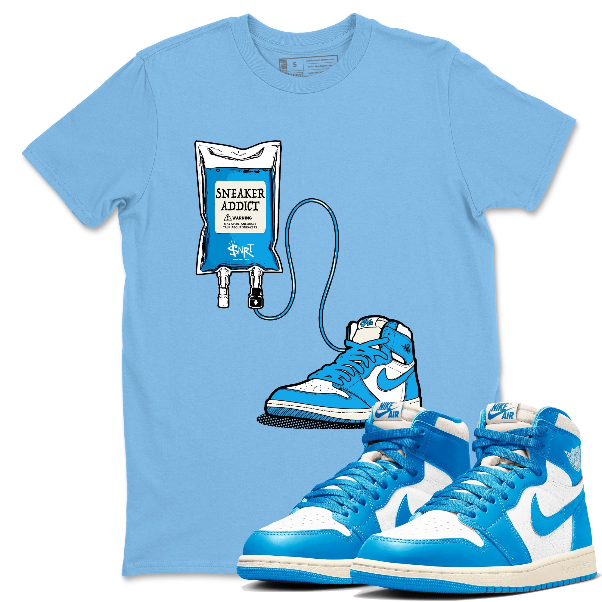 Sneaker Therapy Sneaker Tees - Air Jordan 1 UNC Reimagined