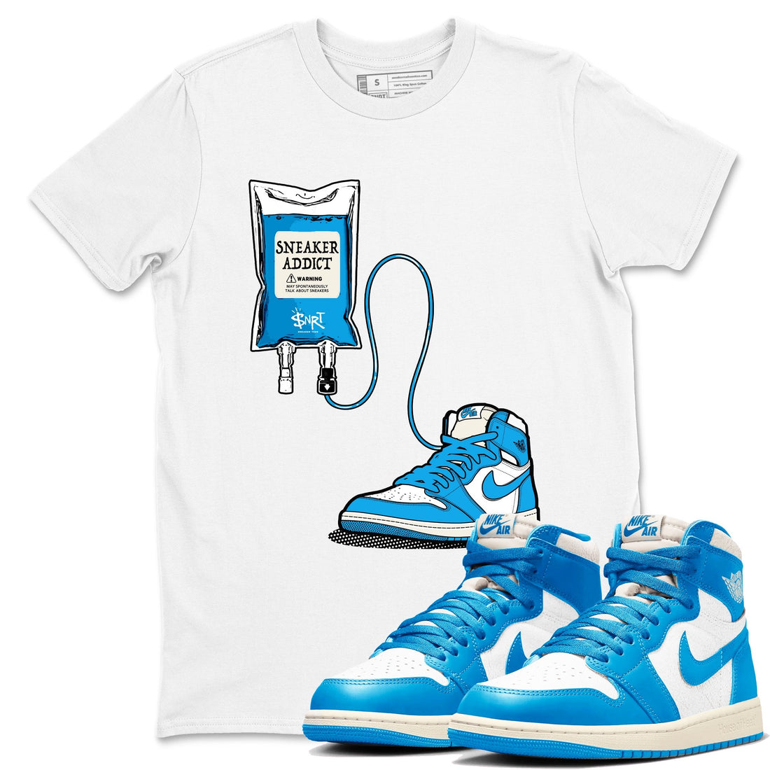 Sneaker Therapy Sneaker Tees - Air Jordan 1 UNC Reimagined