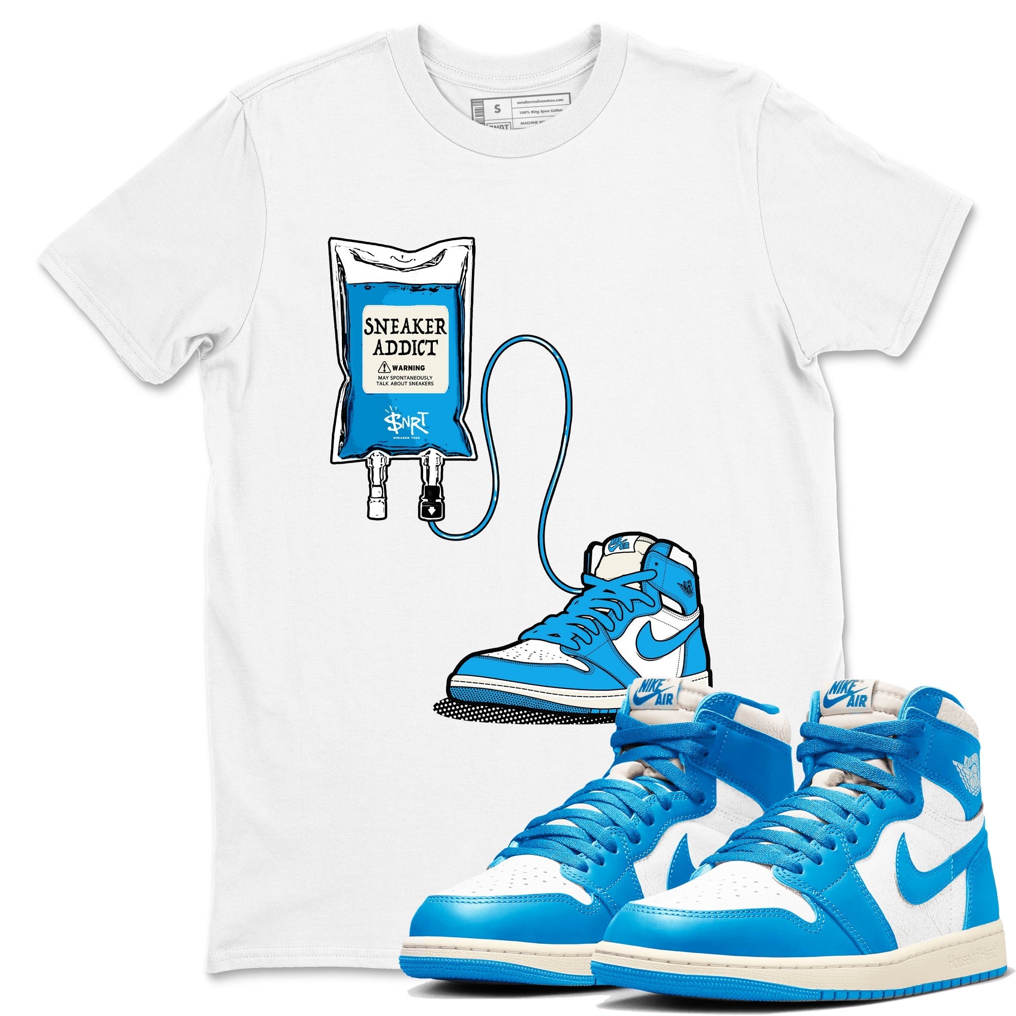 Sneaker Therapy Sneaker Tees - Air Jordan 1 UNC Reimagined