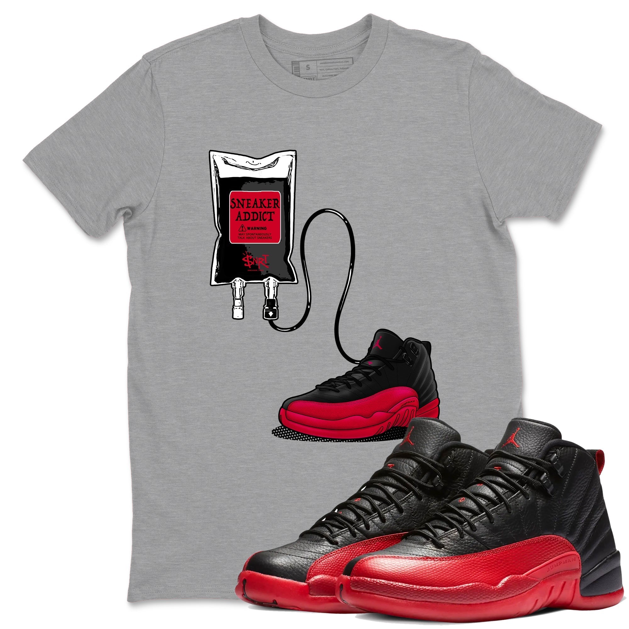 Sneaker Therapy Sneaker Tees - Air Jordan 12 Flu Game