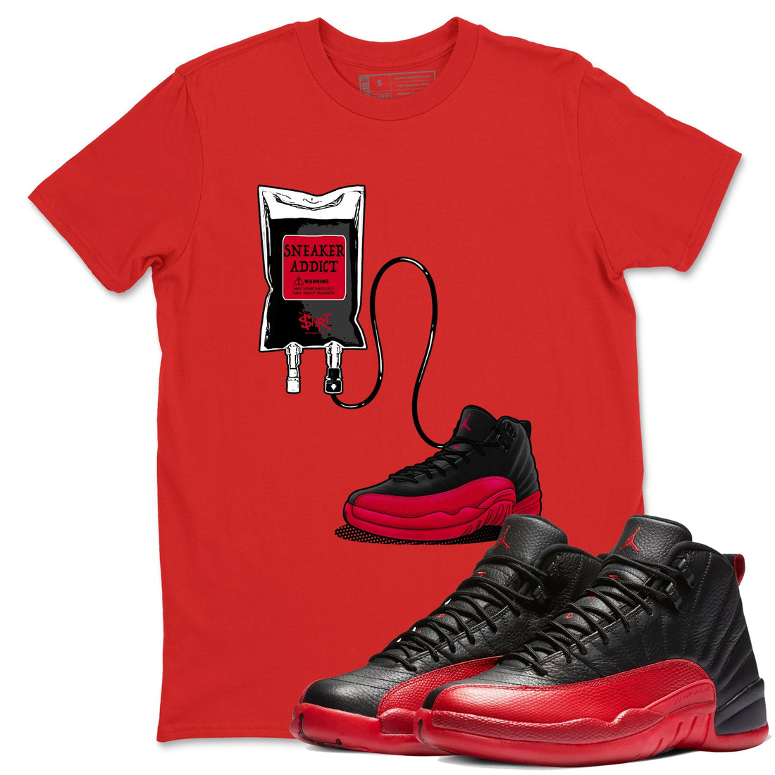 Sneaker Therapy Sneaker Tees - Air Jordan 12 Flu Game