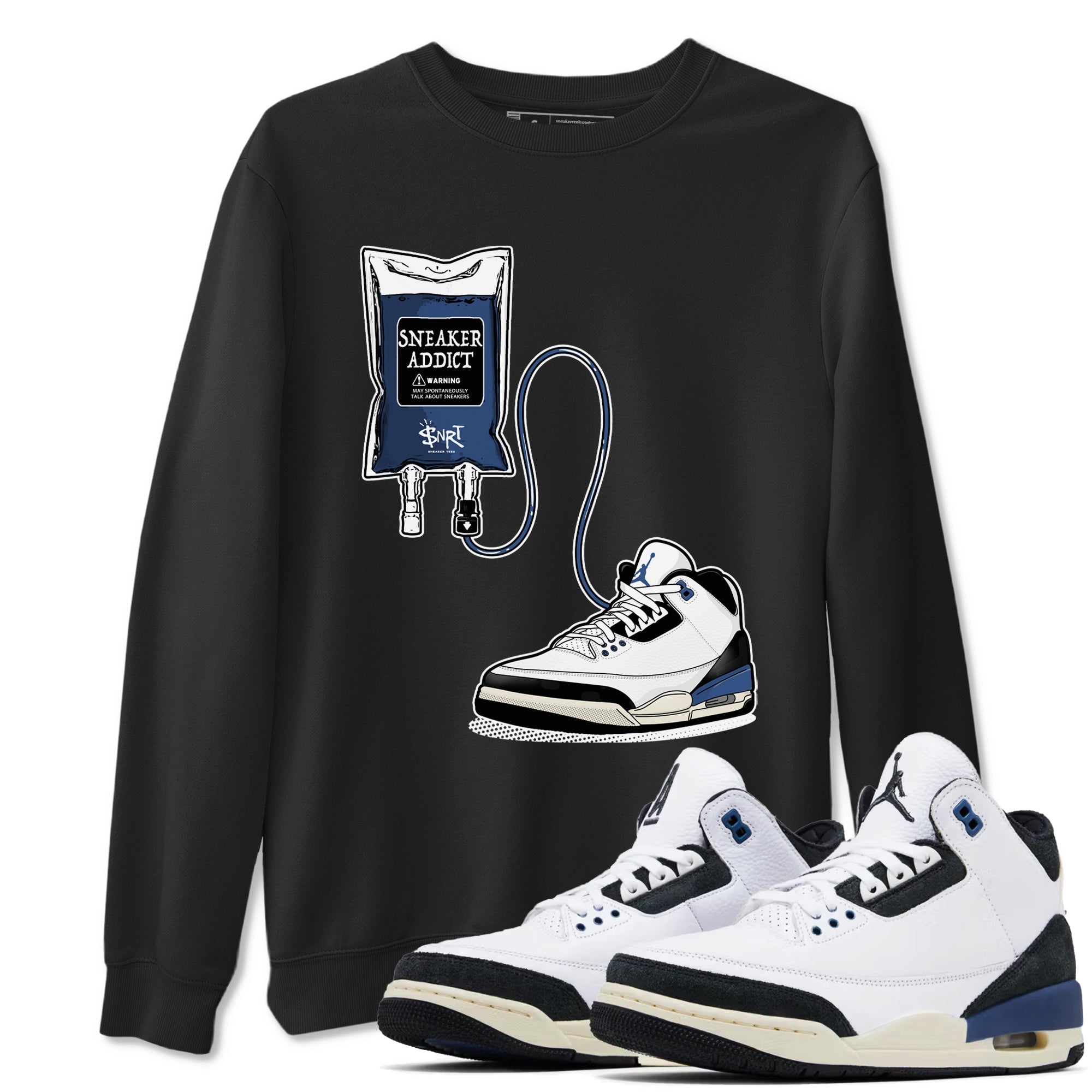 Sneaker Therapy Sneaker Tees - Air Jordan 3 A Ma Maniere x Diffused Blue