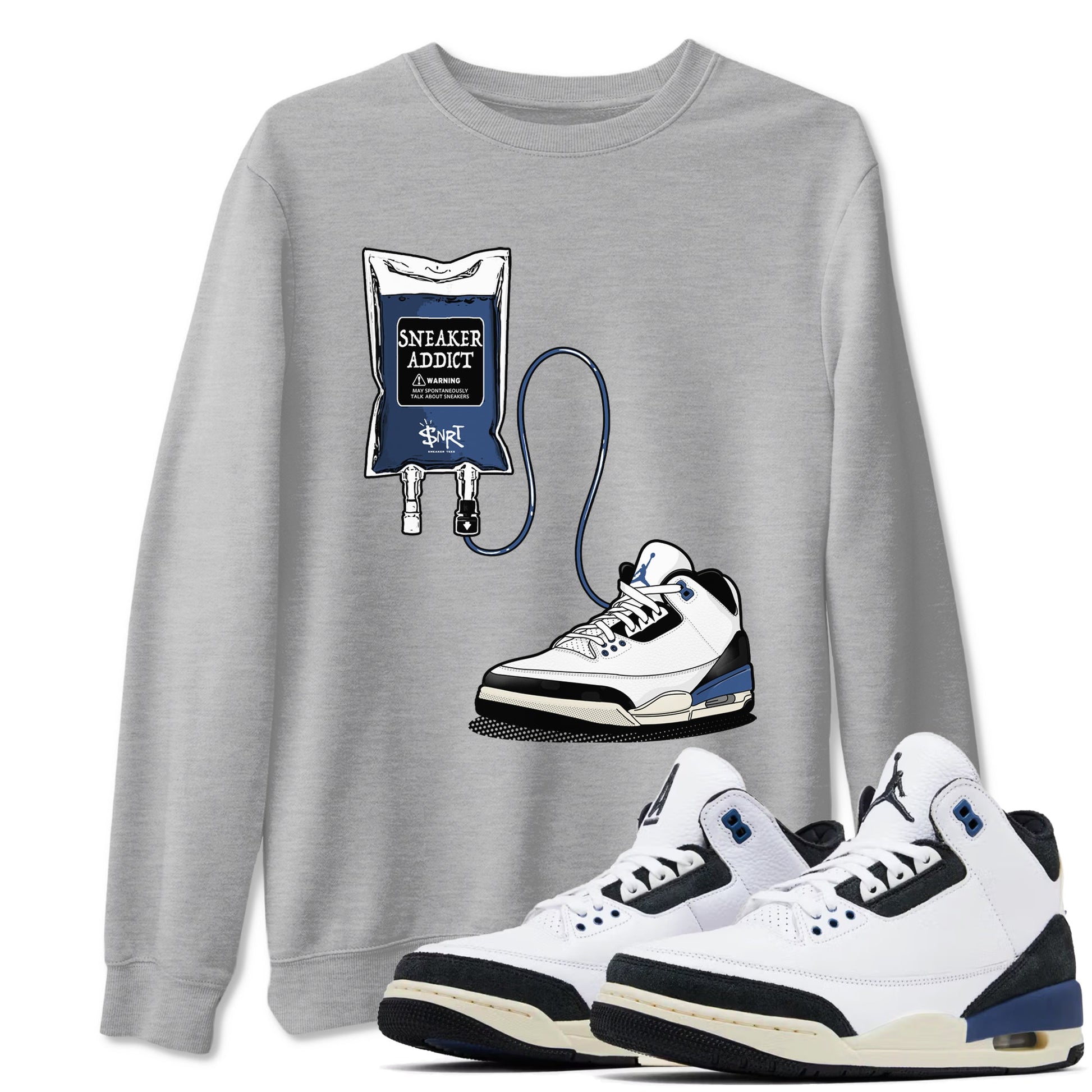 Sneaker Therapy Sneaker Tees - Air Jordan 3 A Ma Maniere x Diffused Blue
