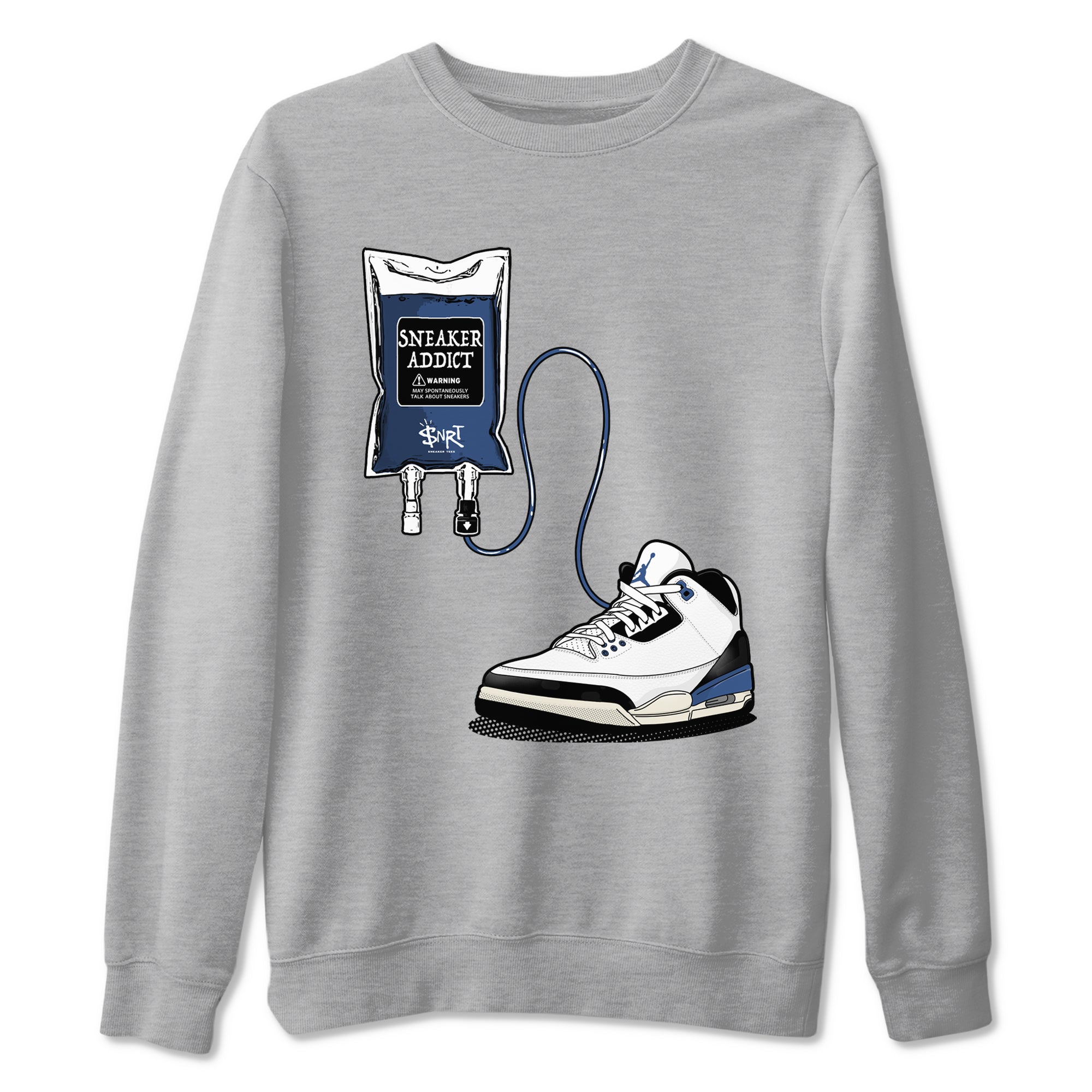 Sneaker Therapy Sneaker Tees - Air Jordan 3 A Ma Maniere x Diffused Blue