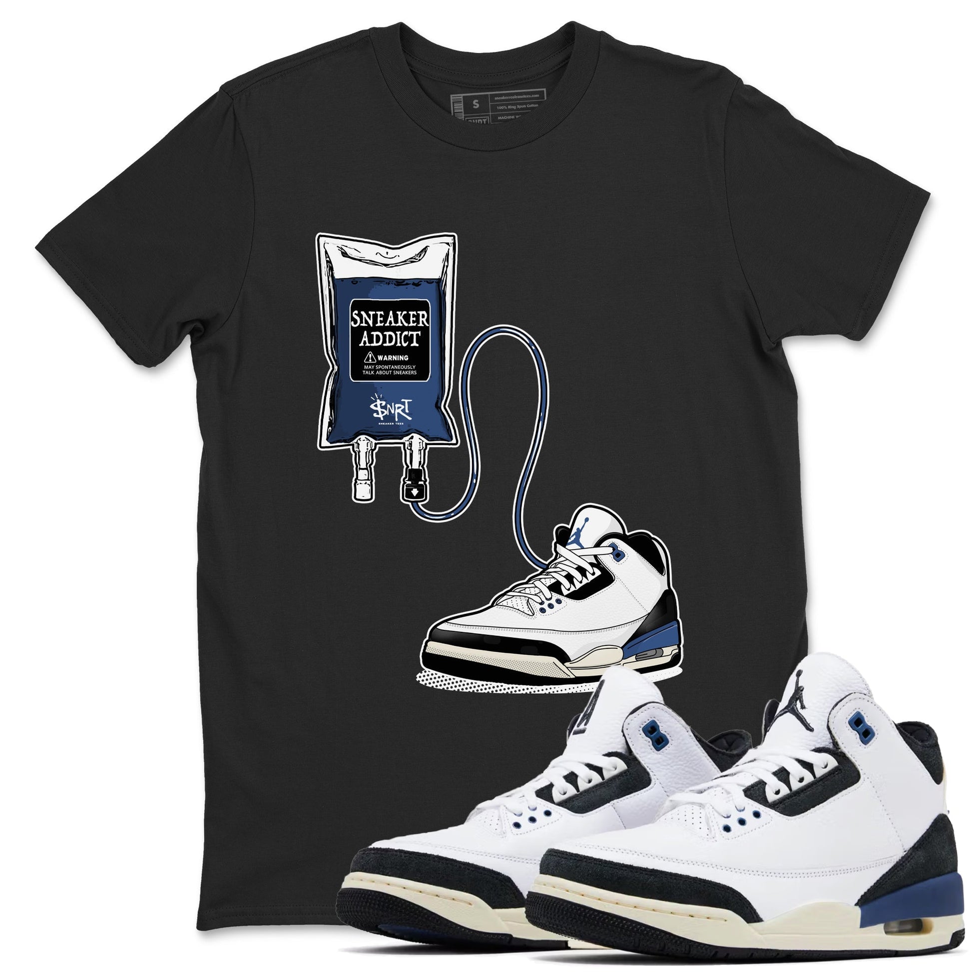Sneaker Therapy Sneaker Tees - Air Jordan 3 A Ma Maniere x Diffused Blue