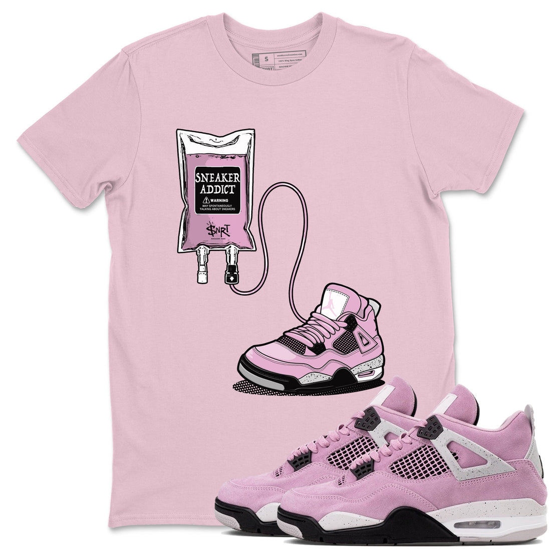 Sneaker Therapy Sneaker Tees - Air Jordan 4 Orchid