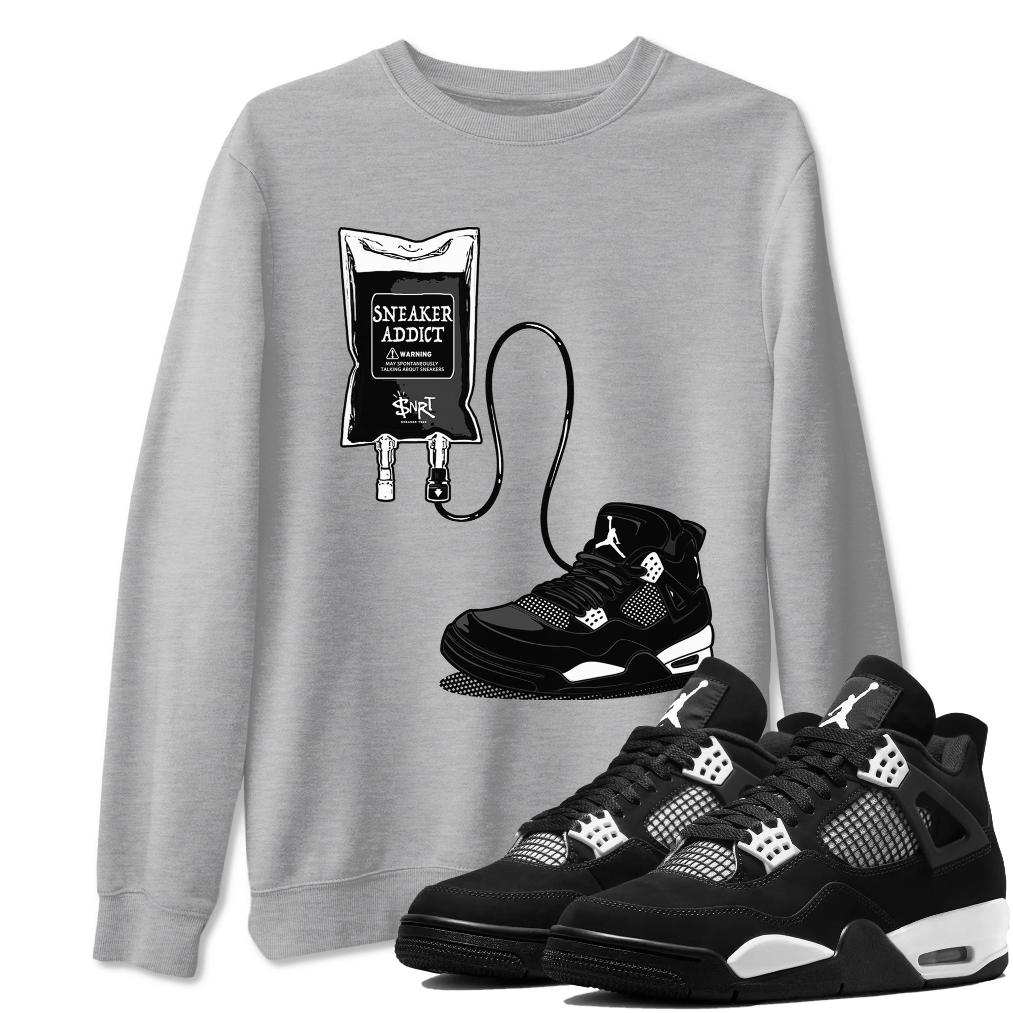 Sneaker Therapy Sneaker Tees - Air Jordan 4 White Thunder