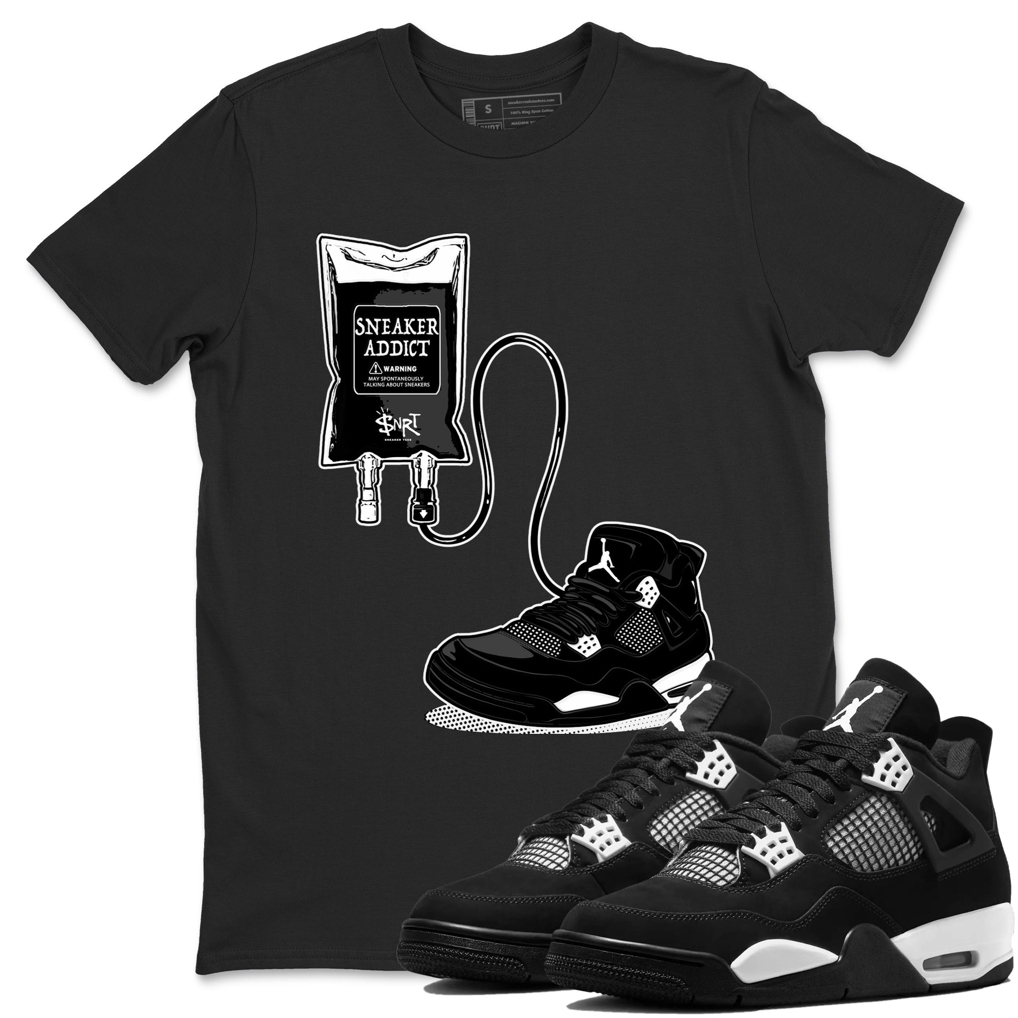 Sneaker Therapy Sneaker Tees - Air Jordan 4 White Thunder