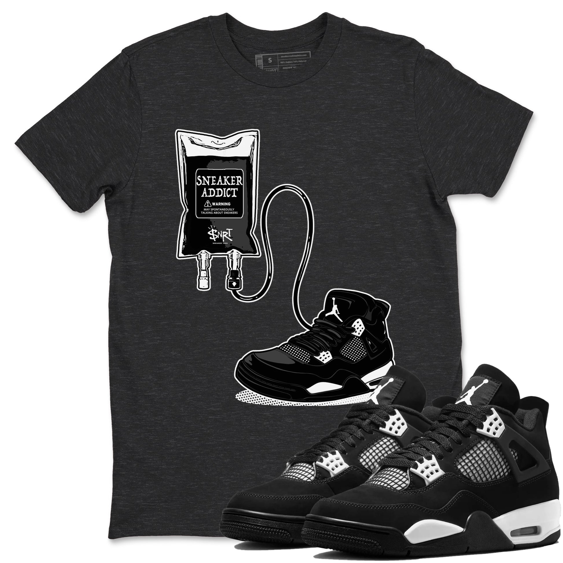 Sneaker Therapy Sneaker Tees - Air Jordan 4 White Thunder