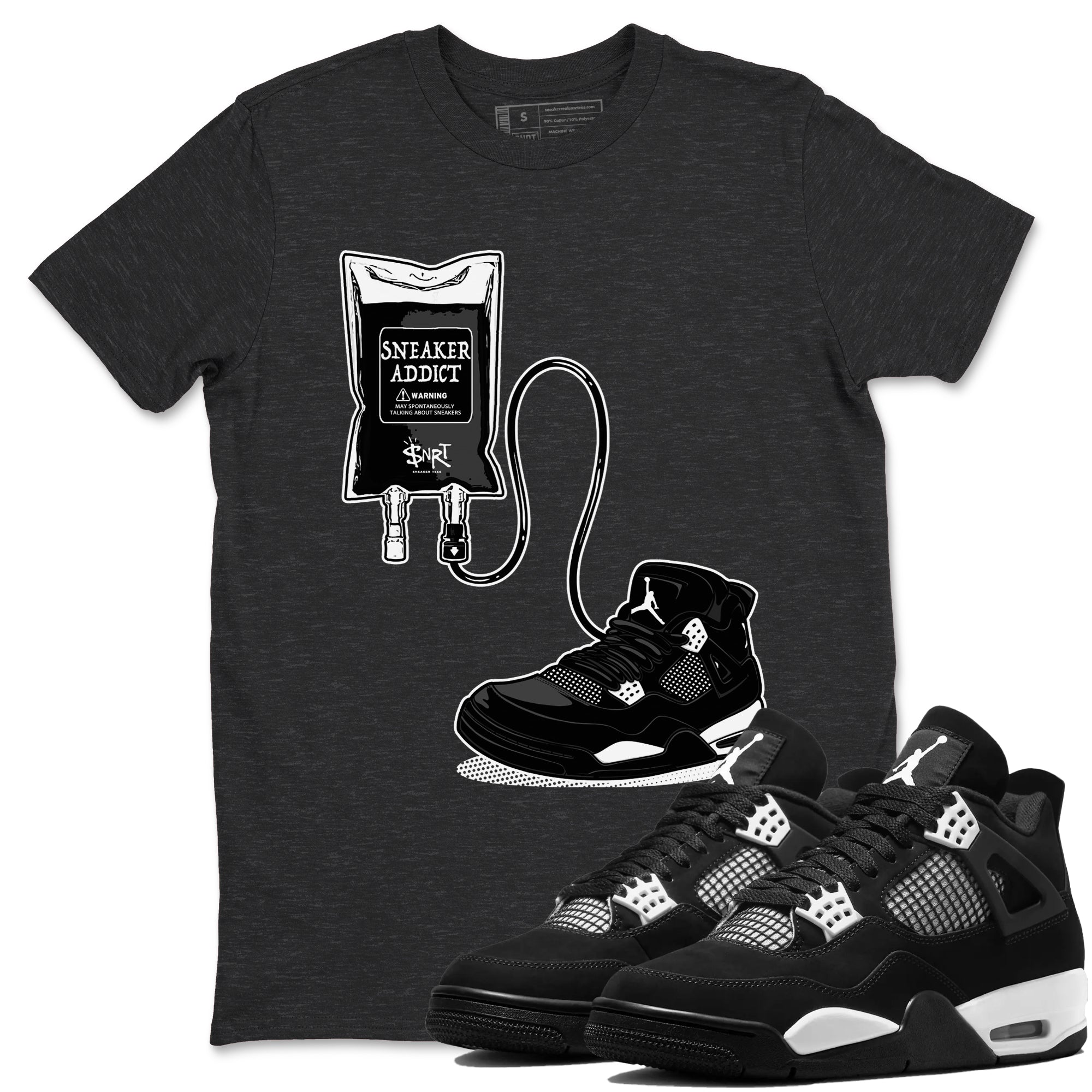 Sneaker Therapy Sneaker Tees - Air Jordan 4 White Thunder