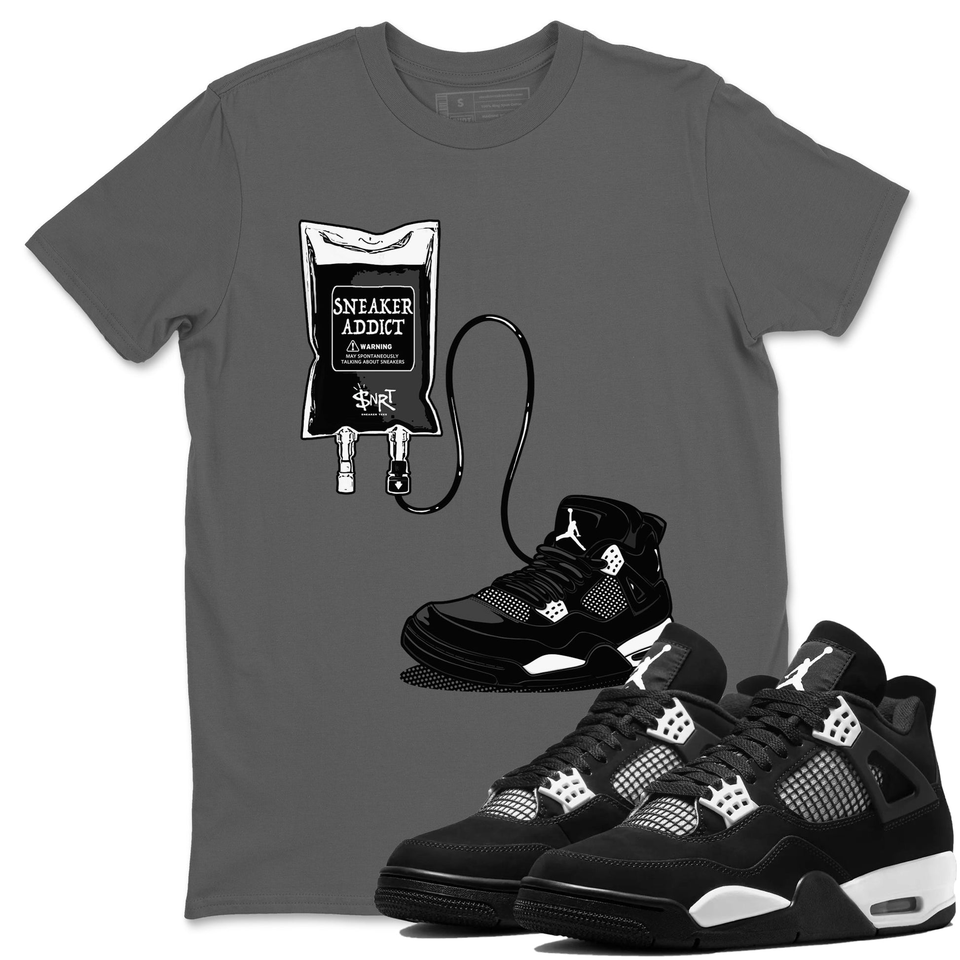 Sneaker Therapy Sneaker Tees - Air Jordan 4 White Thunder