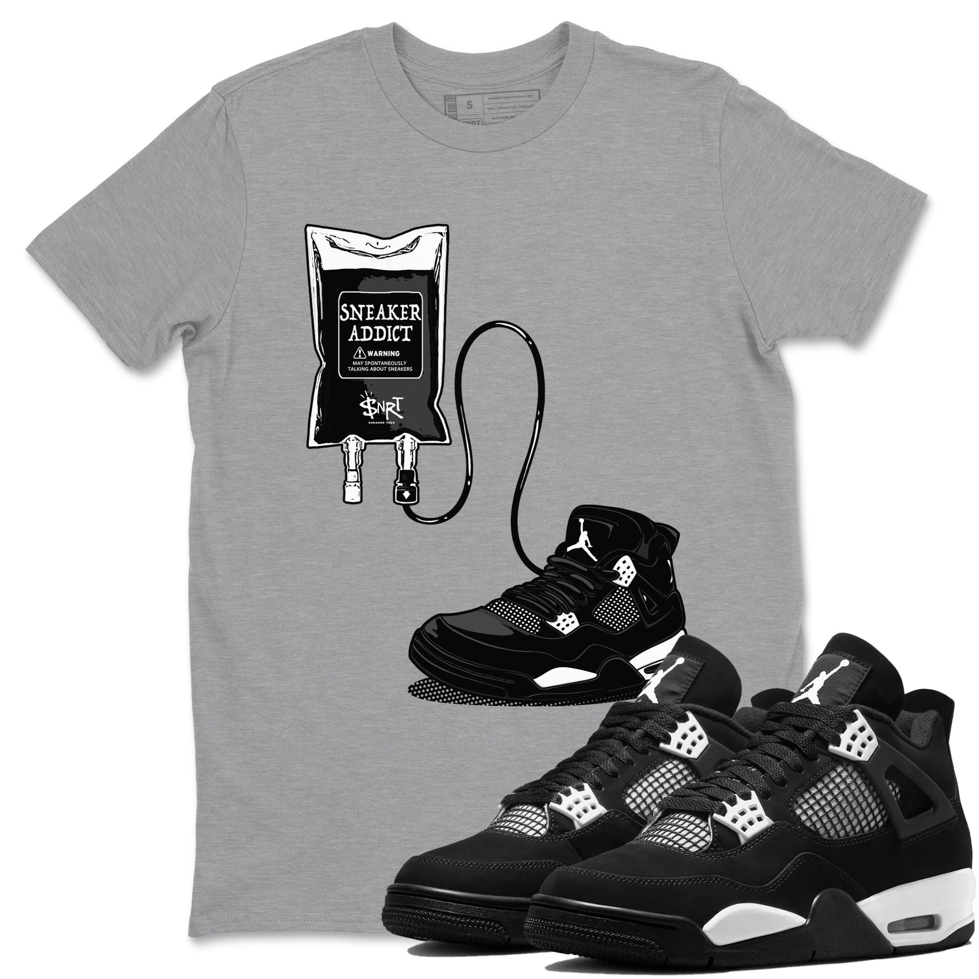 Sneaker Therapy Sneaker Tees - Air Jordan 4 White Thunder