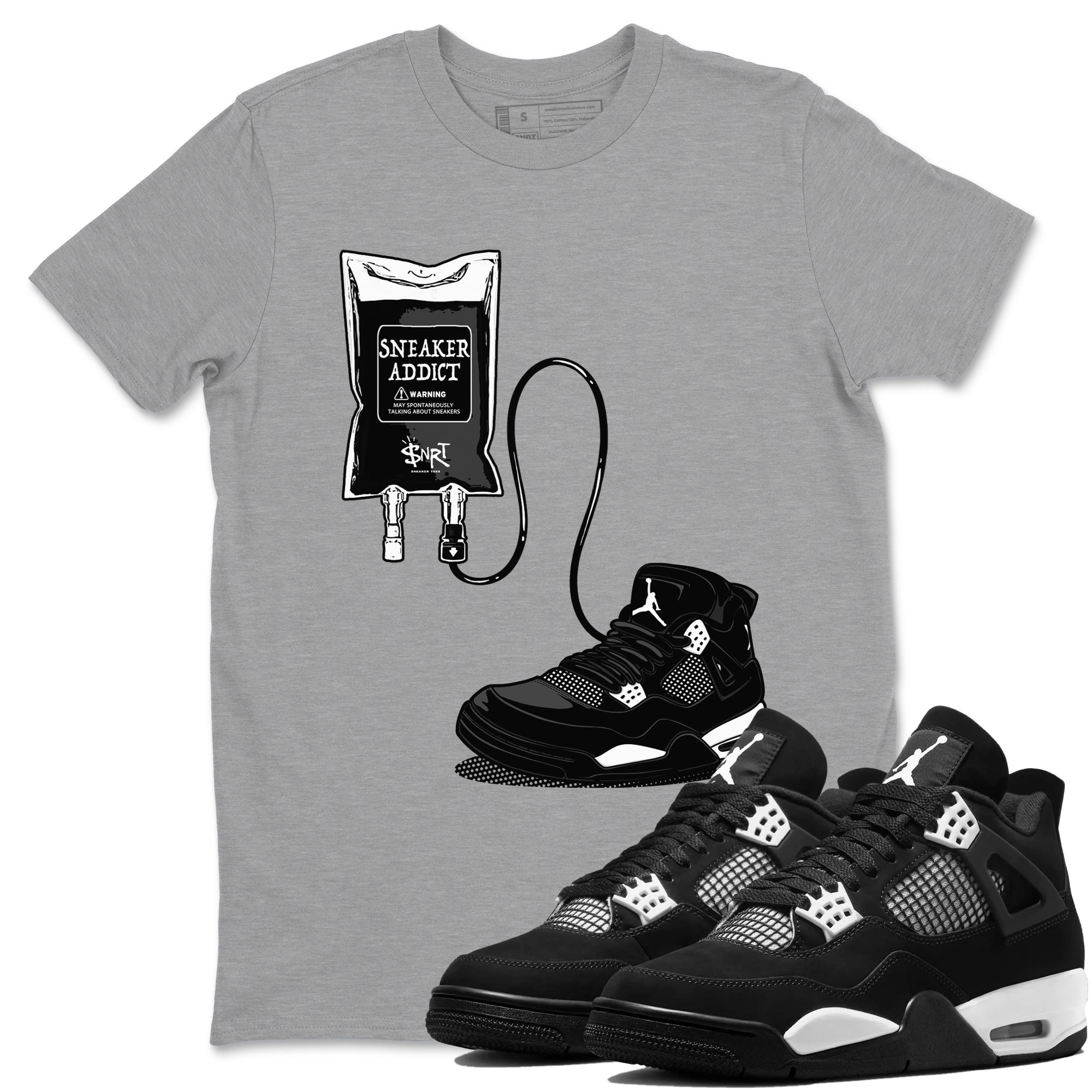 Sneaker Therapy Sneaker Tees - Air Jordan 4 White Thunder