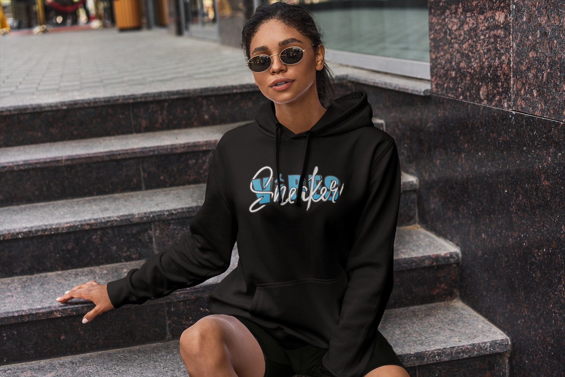 Sneaker Vibes Unisex Tops - Yeezy 700 Bright Cyan