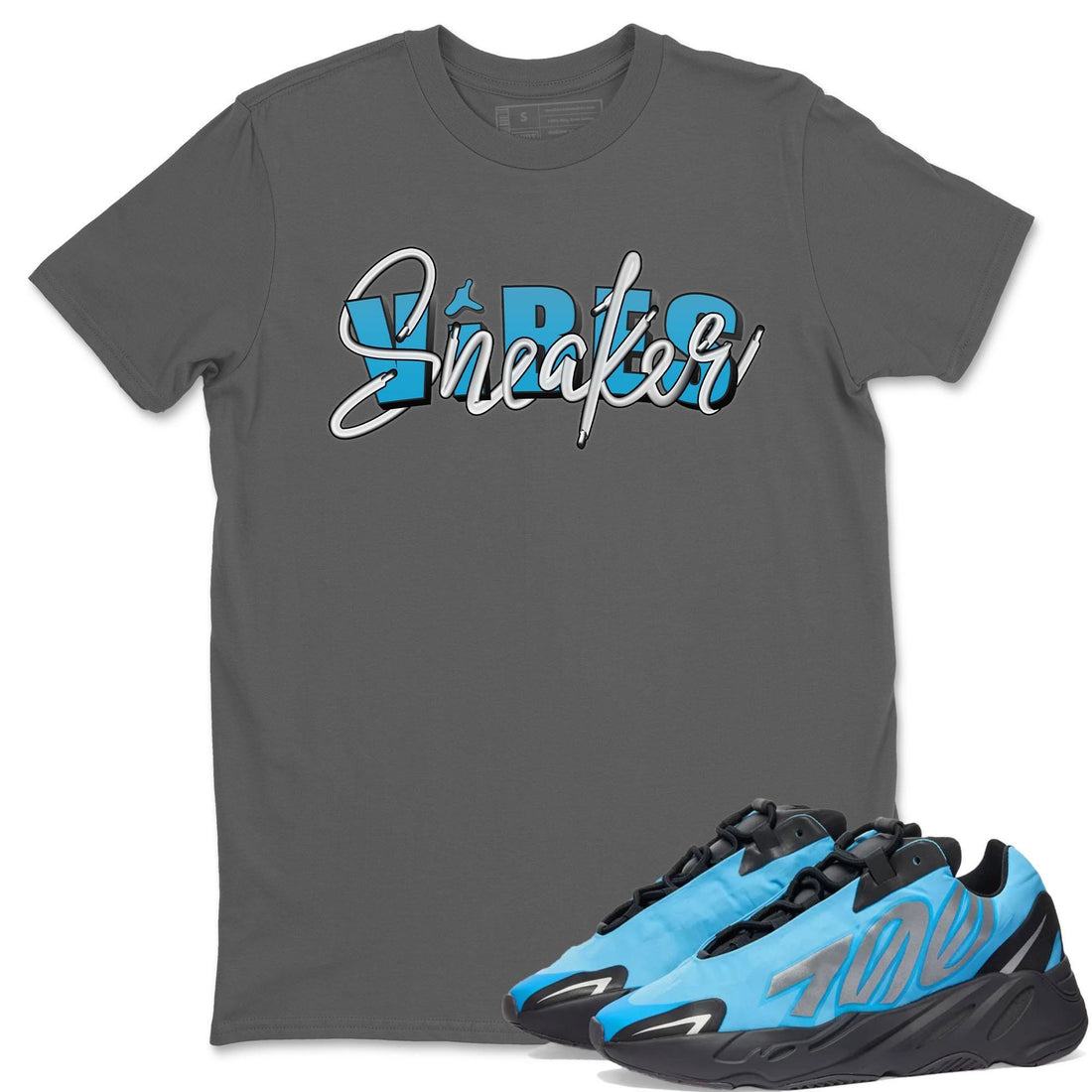 Sneaker Vibes Unisex Tops - Yeezy 700 Bright Cyan