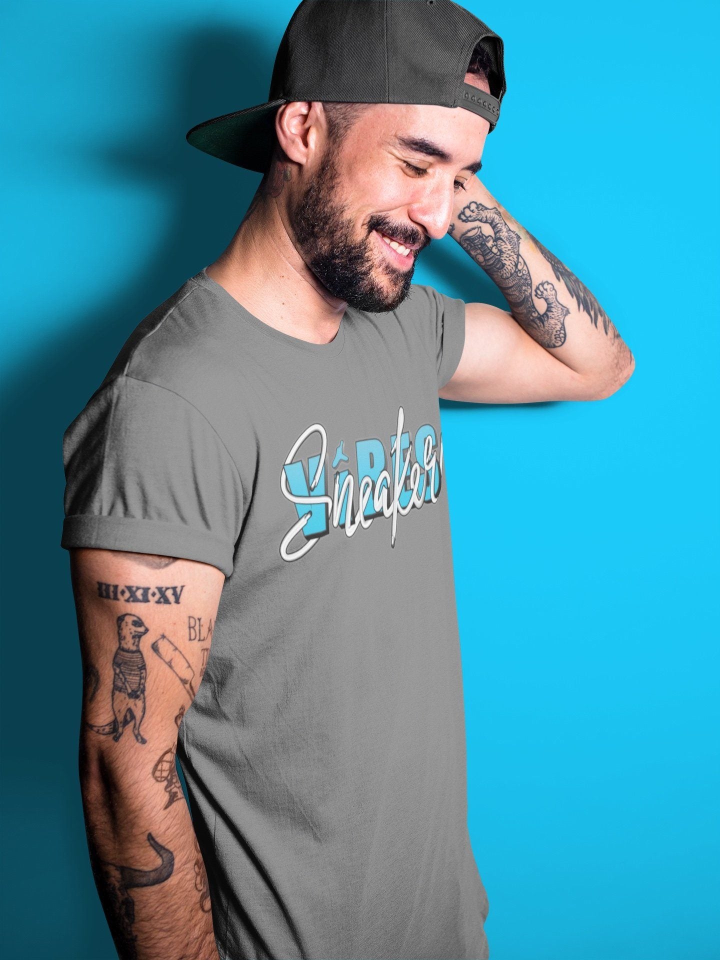 Sneaker Vibes Unisex Tops - Yeezy 700 Bright Cyan