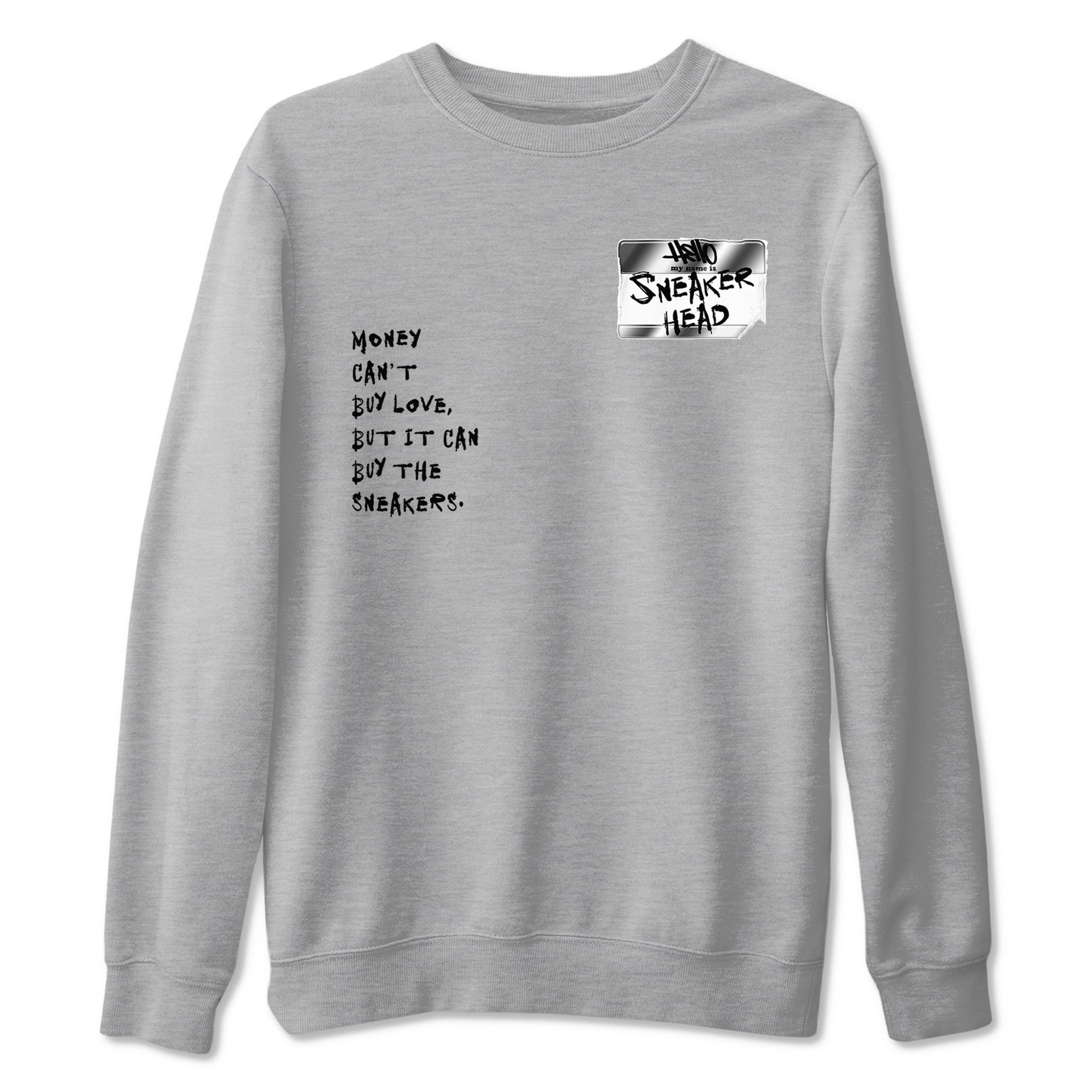 Sneakerhead Badge Sneaker Tees - AE 1 Silver Metallic