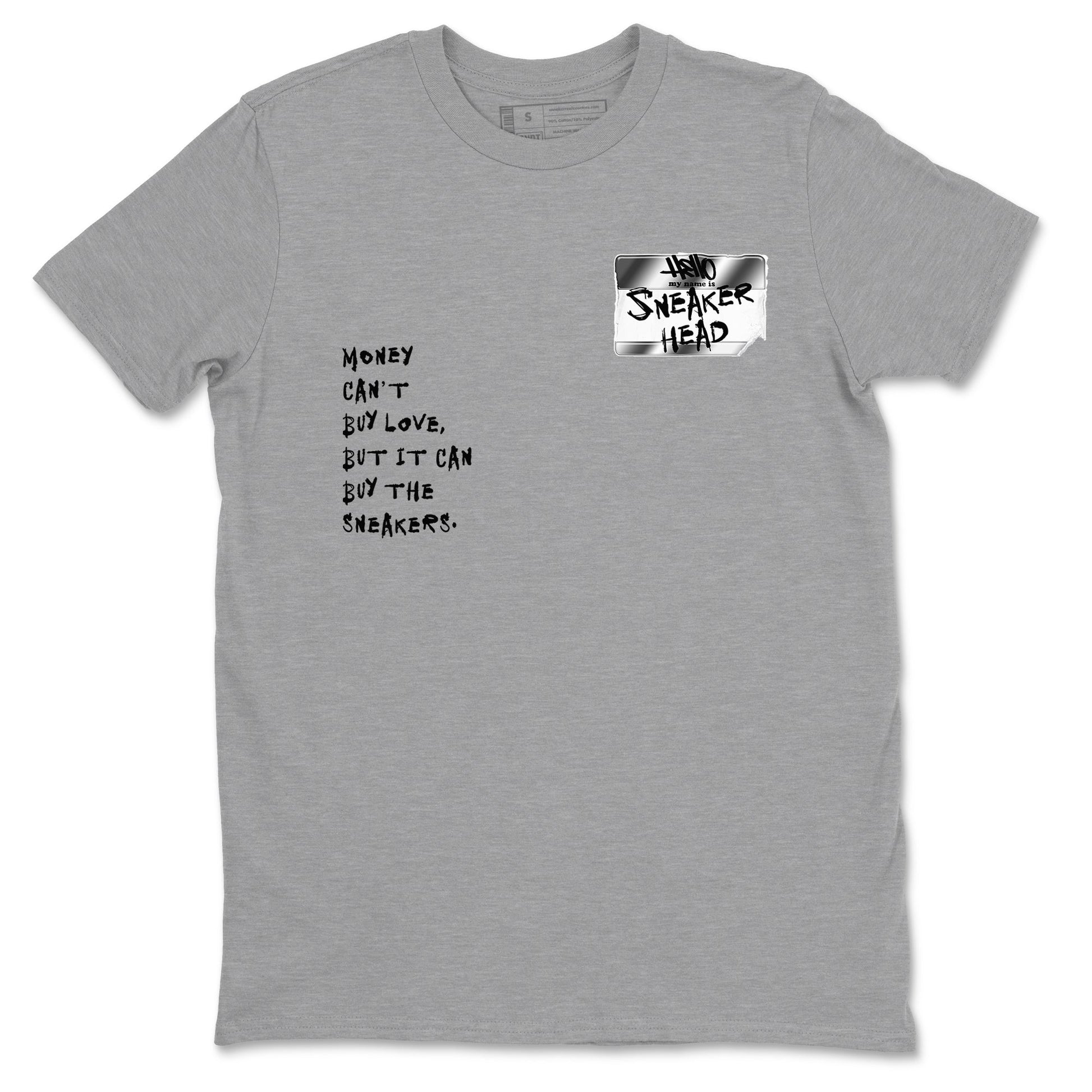 Sneakerhead Badge Sneaker Tees - AE 1 Silver Metallic
