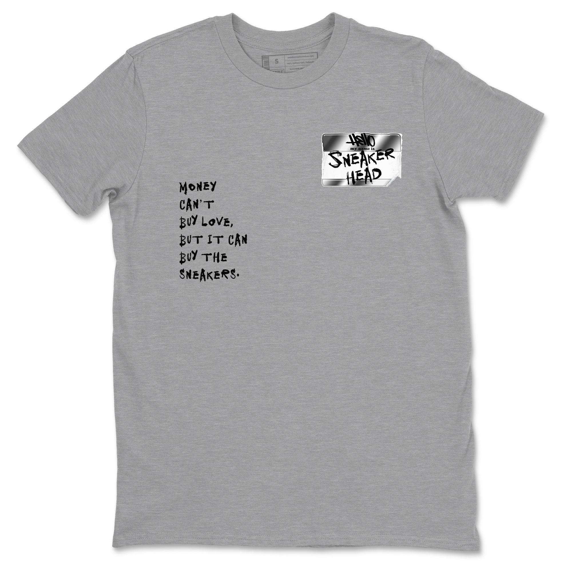 Sneakerhead Badge Sneaker Tees - AE 1 Silver Metallic