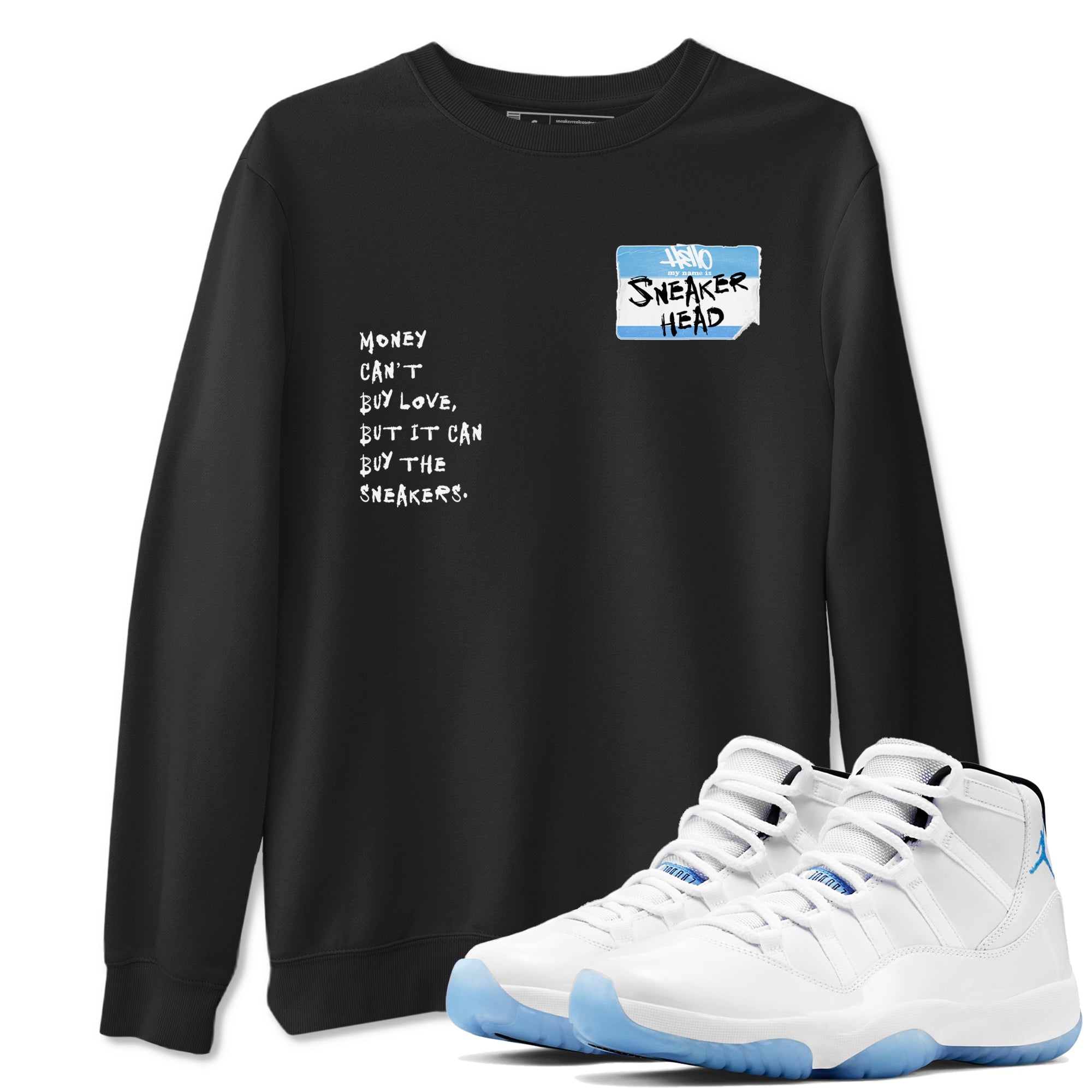 Sneakerhead Badge Sneaker Tees - Air Jordan 11 Legend Blue