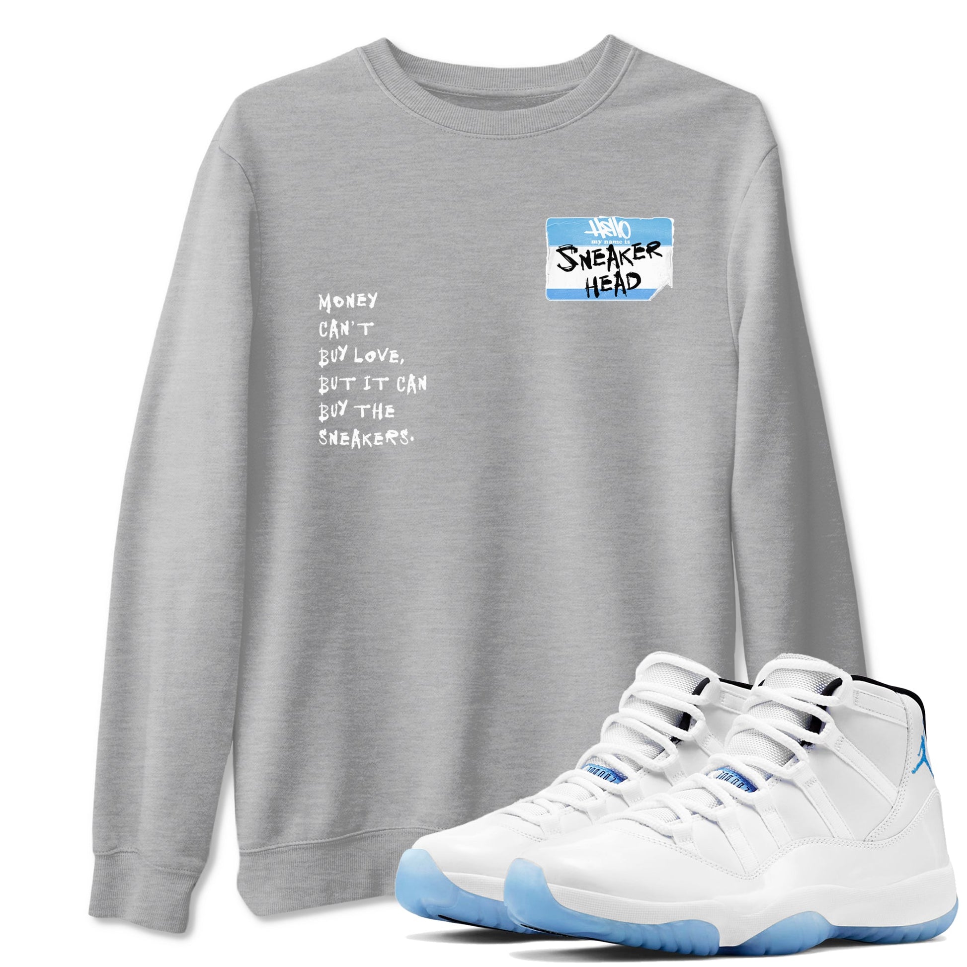 Sneakerhead Badge Sneaker Tees - Air Jordan 11 Legend Blue