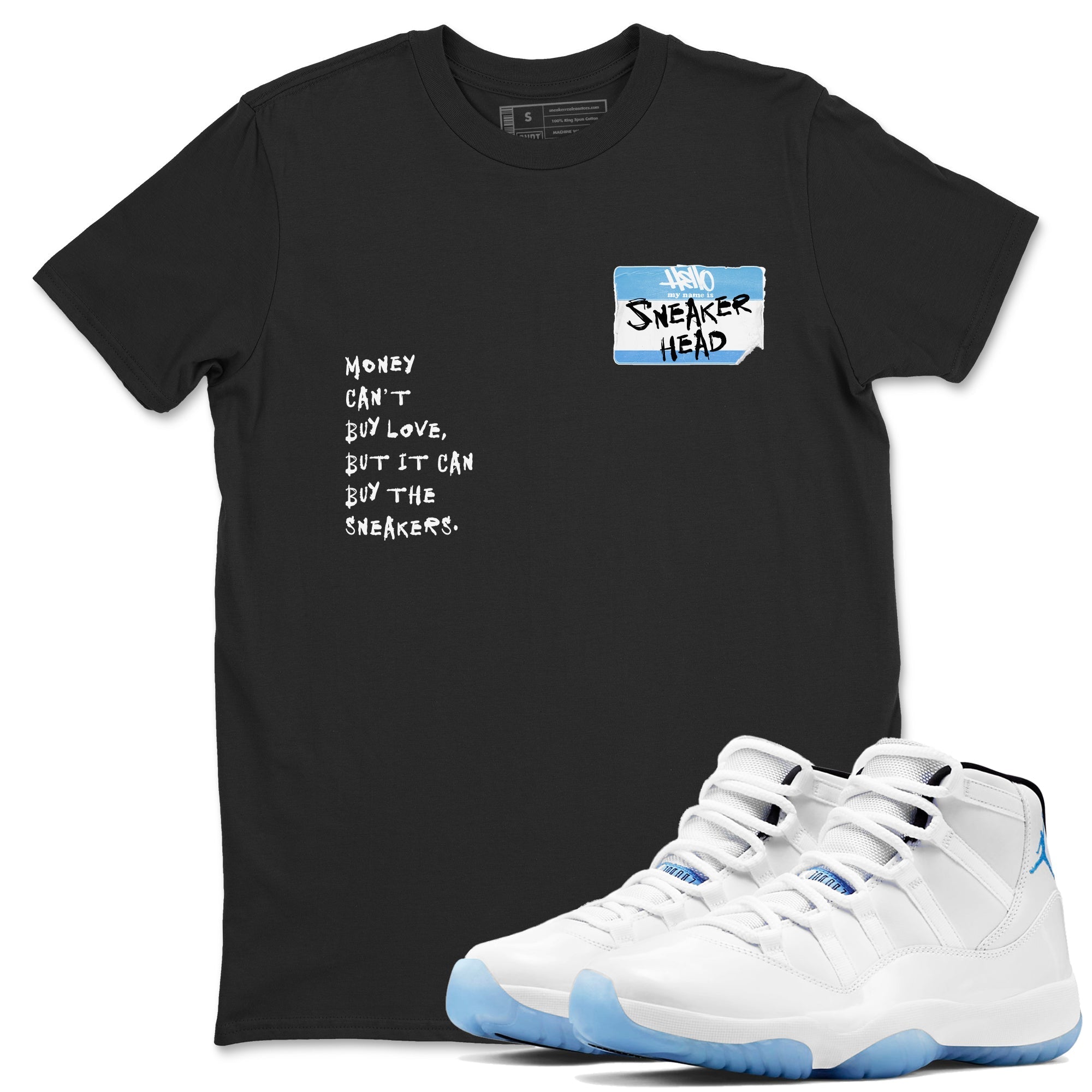 Sneakerhead Badge Sneaker Tees - Air Jordan 11 Legend Blue