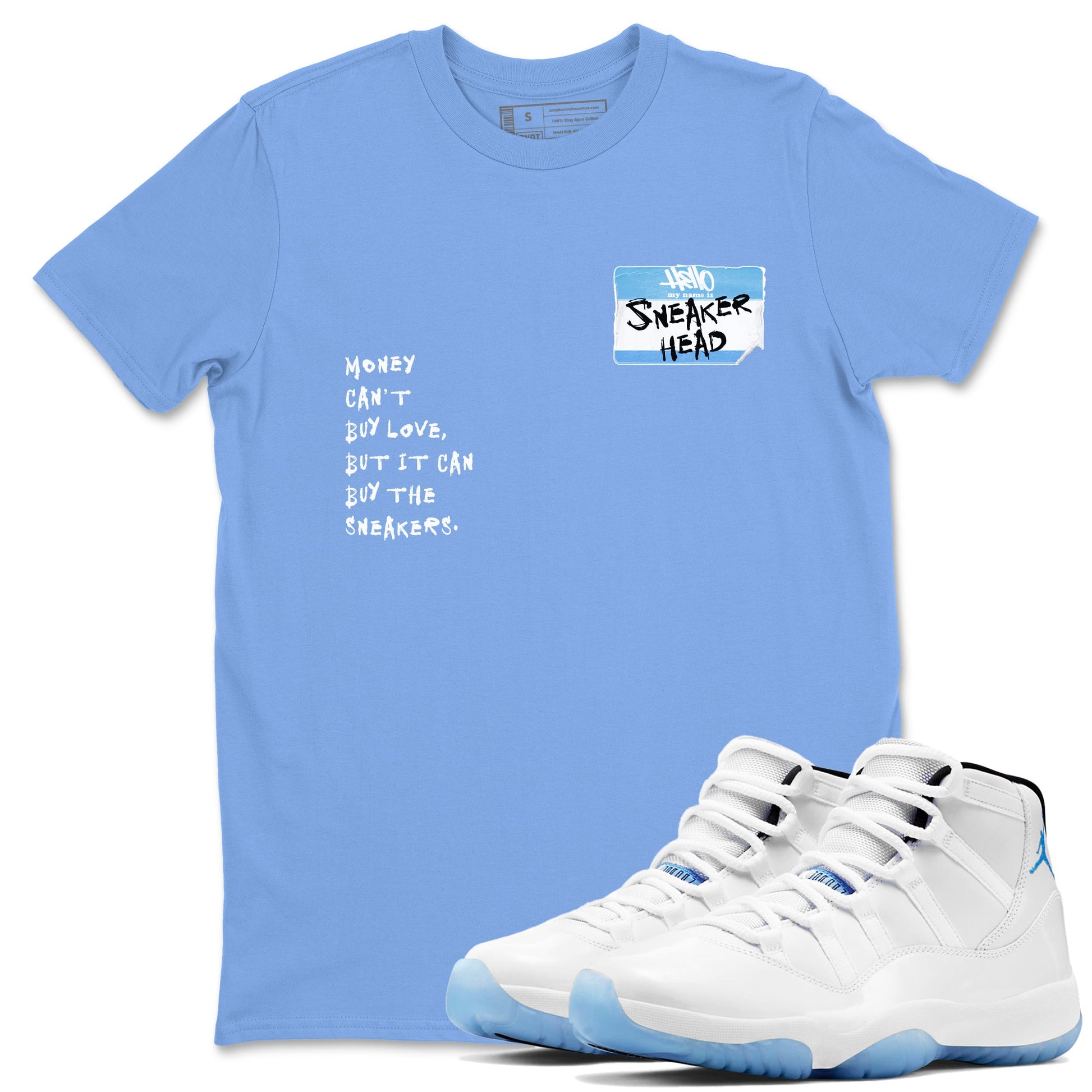 Sneakerhead Badge Sneaker Tees - Air Jordan 11 Legend Blue